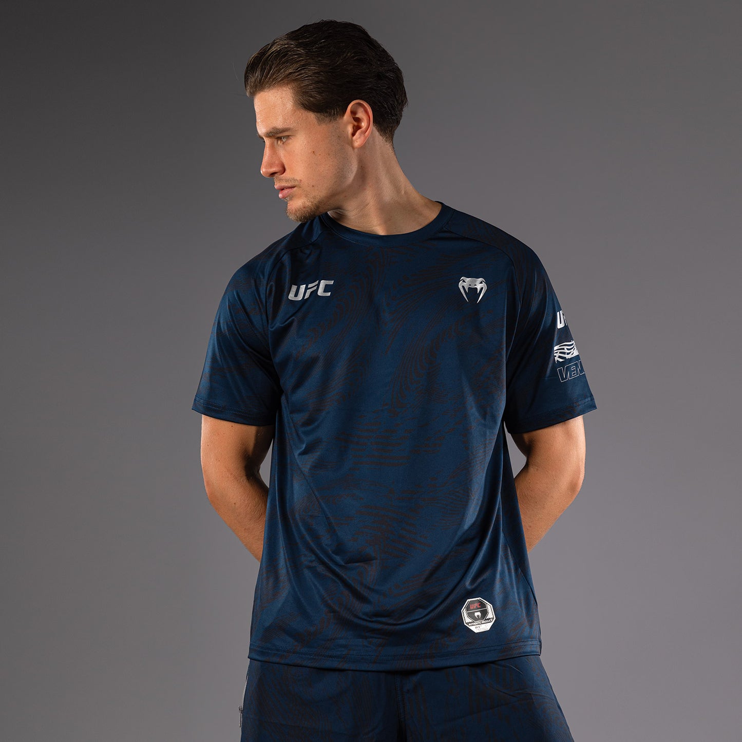 UFC Fusion by Venum Fight Week Camiseta Dry-Tech para Hombre - Azul oceánico