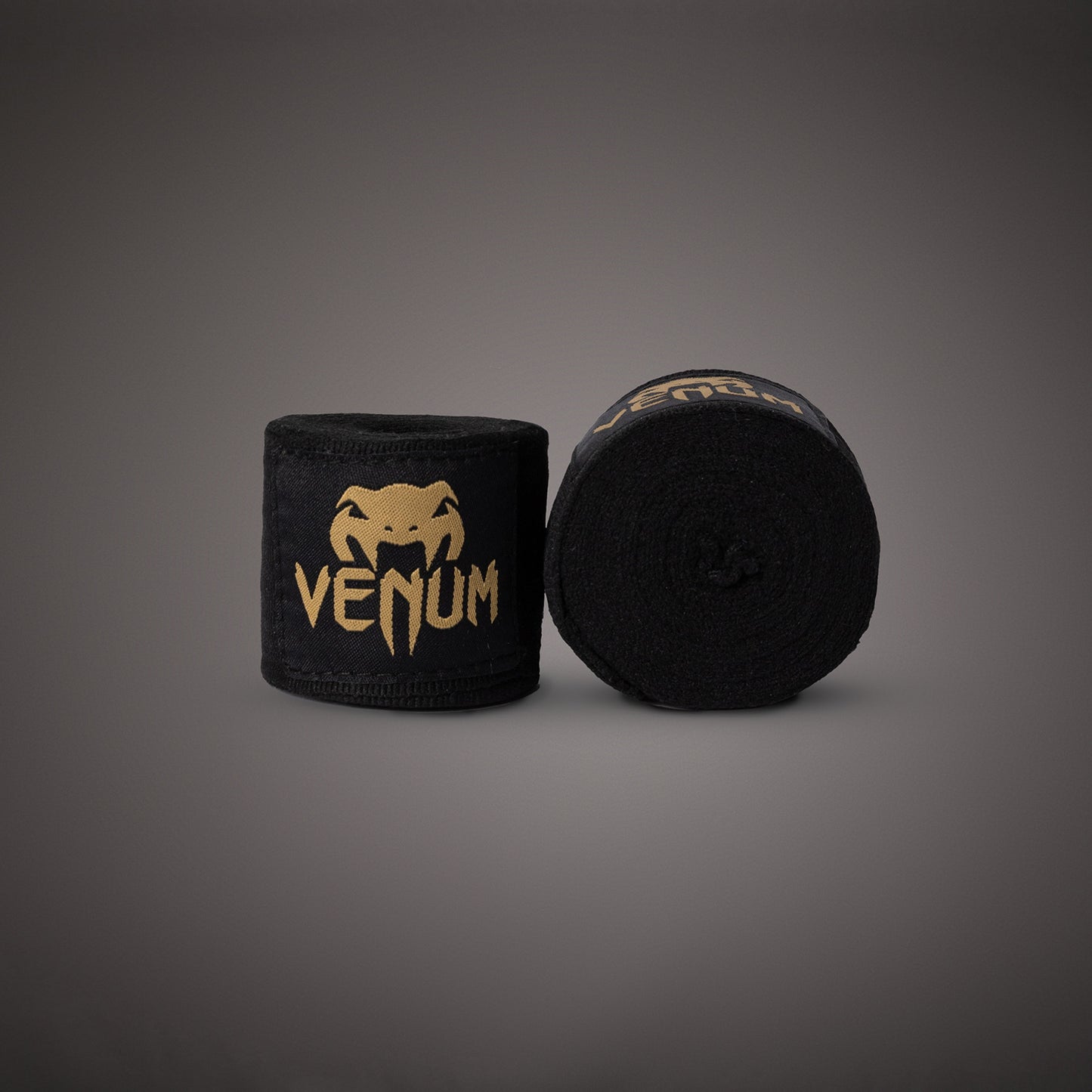 Venum Kontact Boxing Vendas - Negro/Dorado - 4.5m (180 in)