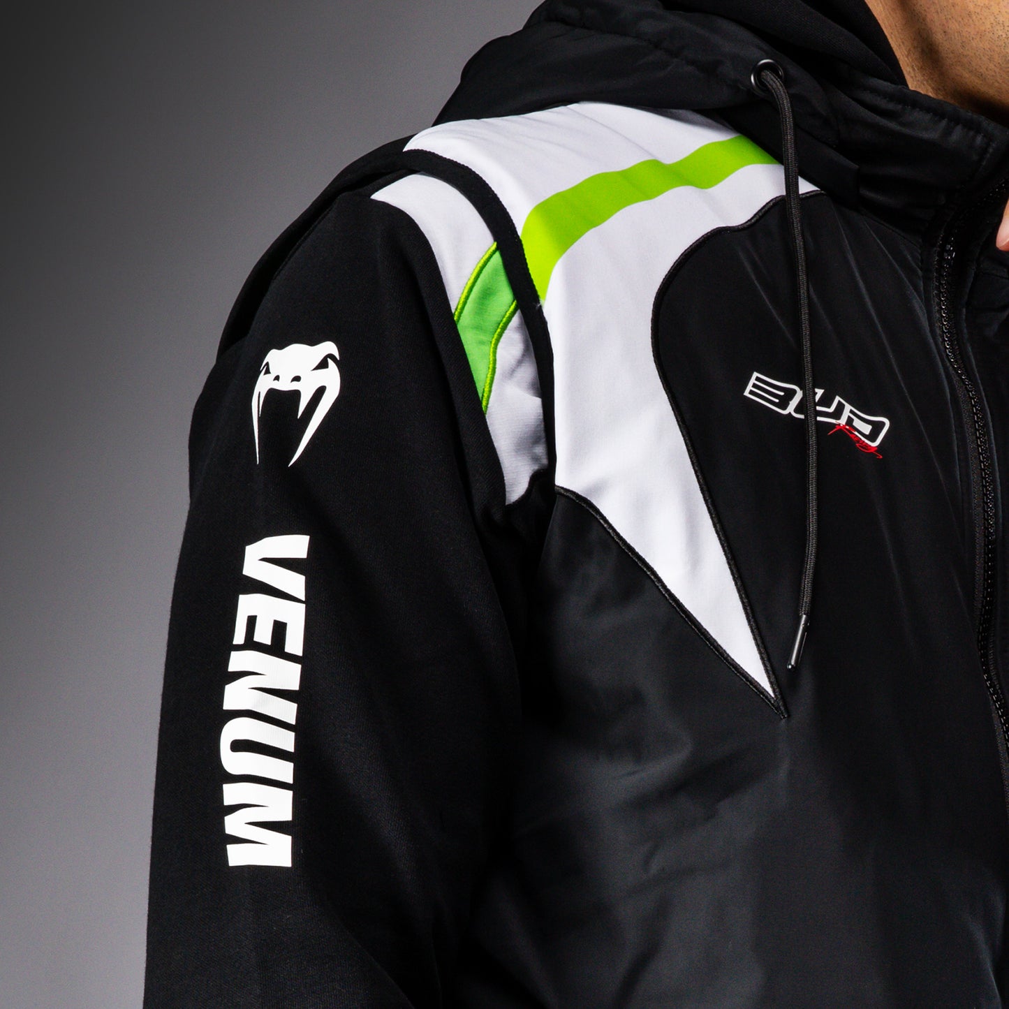 Venum x Bud Racing Chaqueta sin mangas para Hombre - Negro/Blanco/Verde lima
