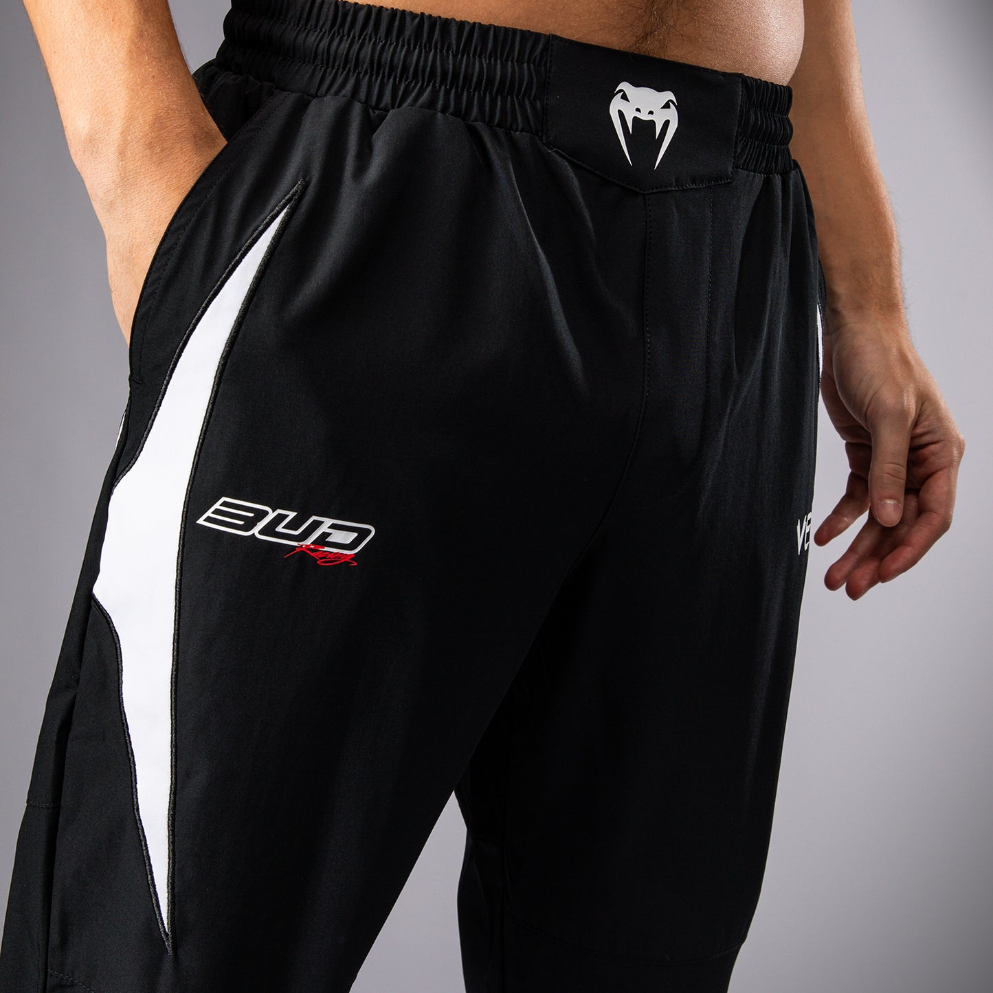 Venum x Bud Racing Joggers para Hombre - Negro/Blanco/Verde lima