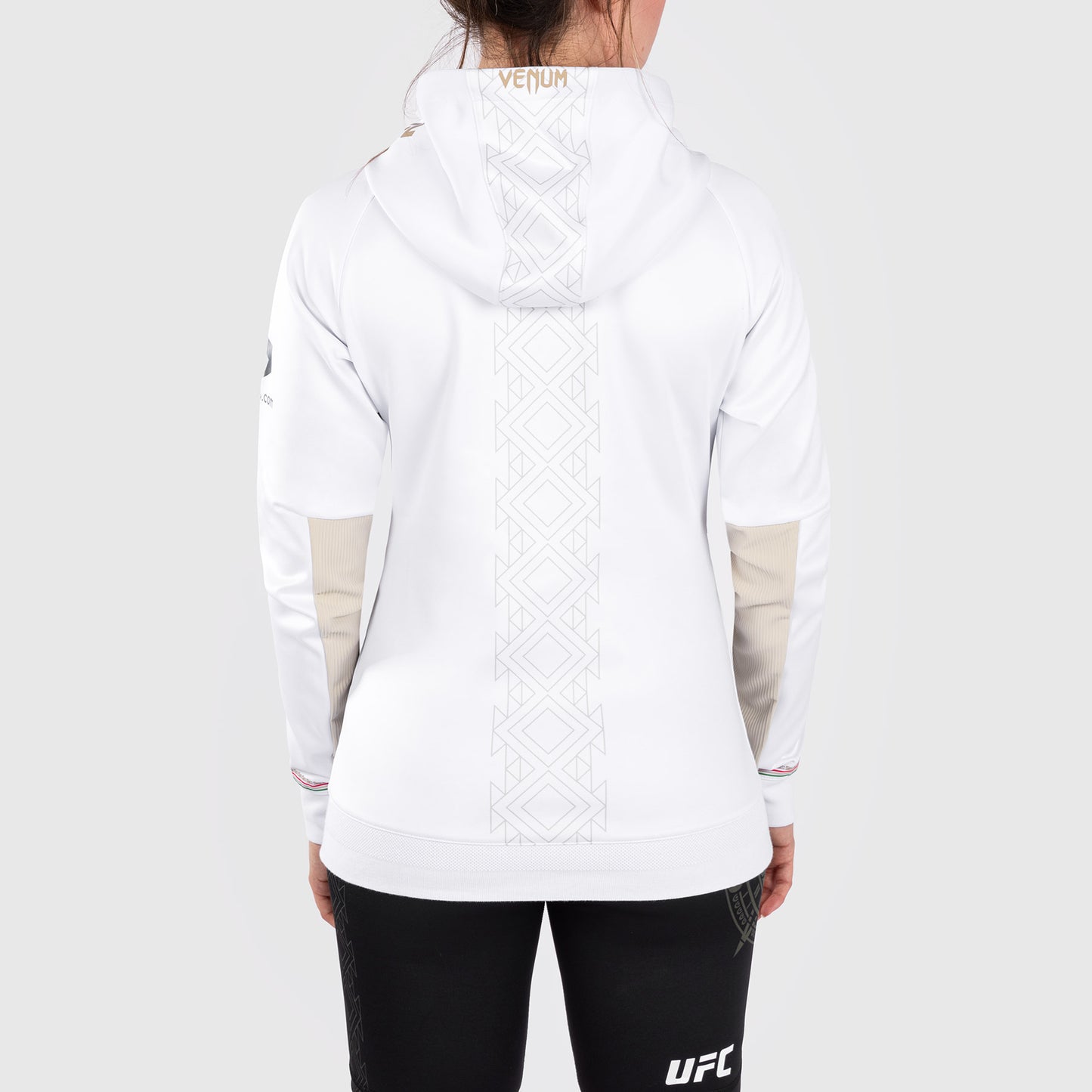 Noche UFC by Venum Authentic Fight Night Sudadera con capucha para mujer - Blanco