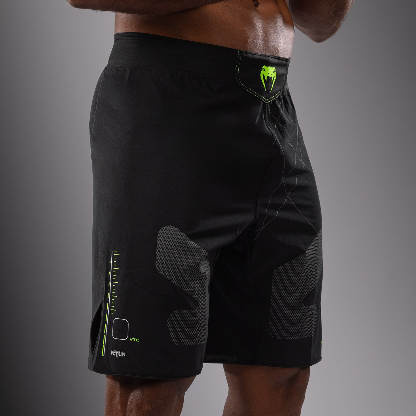 Venum Training Camp 4.0 Pantalones cortos de lucha - Negro/Verde neón