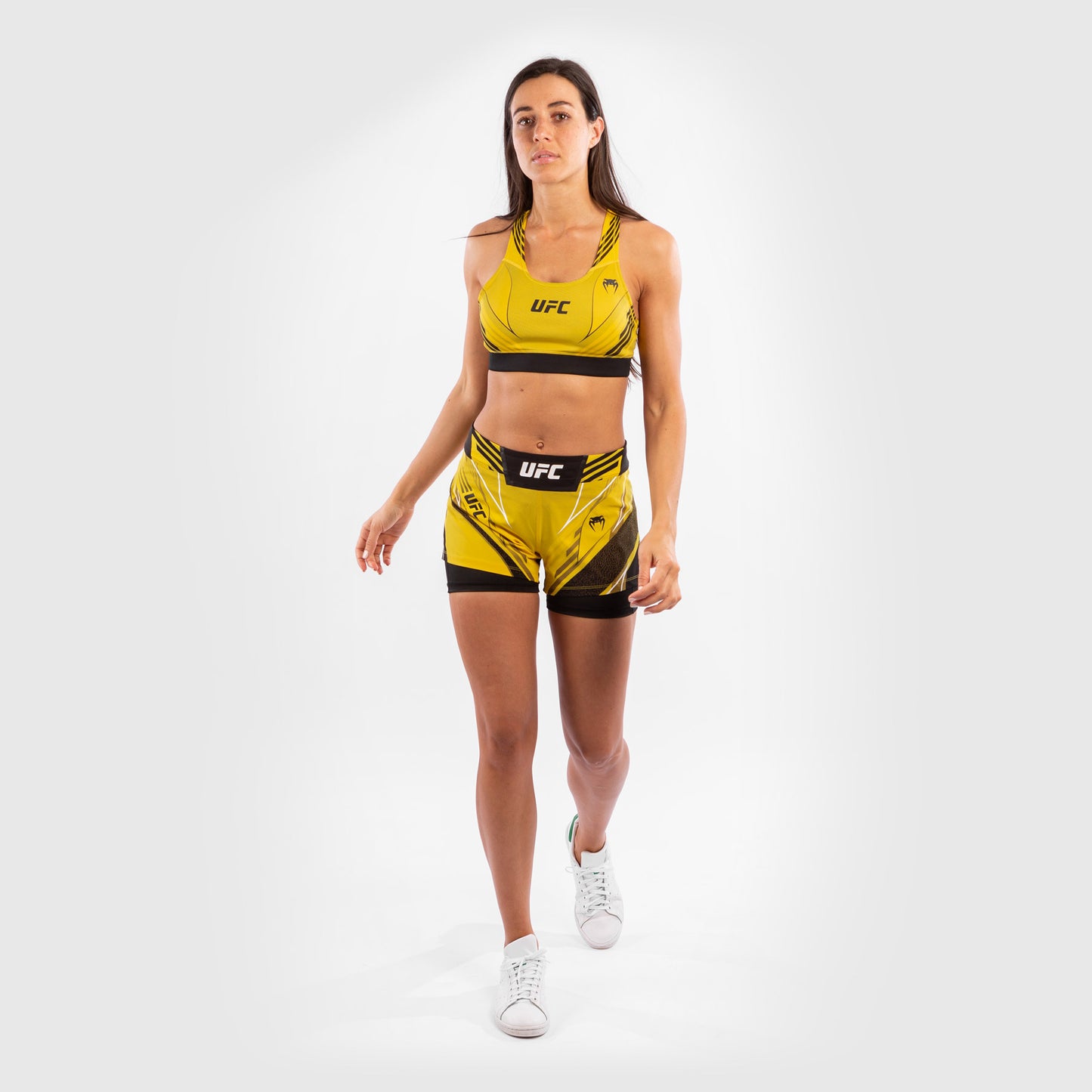 Pantalón De Mma Para Mujer UFC Venum Authentic Fight Night – Modelo Corto - Amarillo