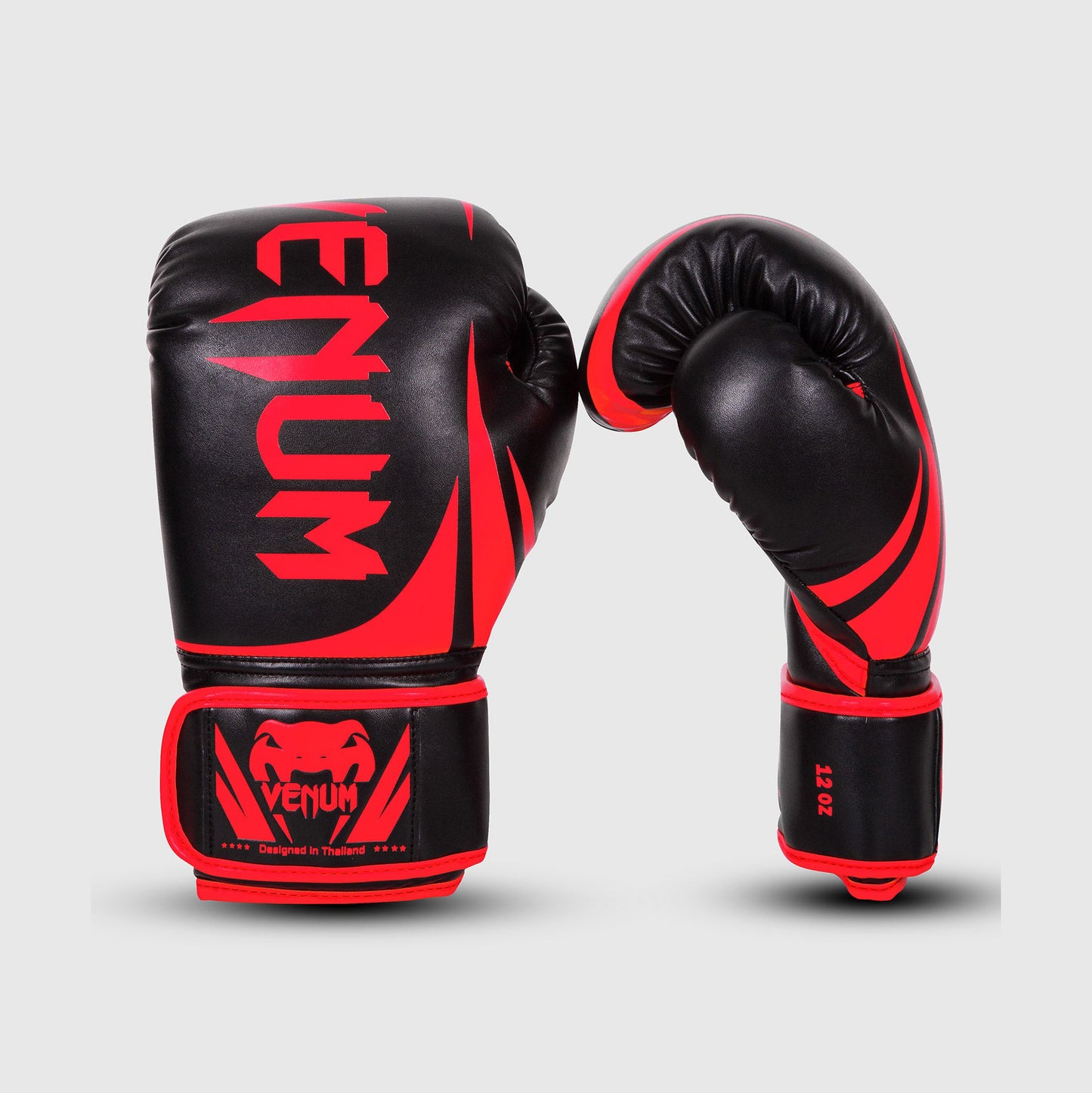 Guantes de Boxeo Venum Challenger 2.0 - Negro/Rojo - Exclusividad