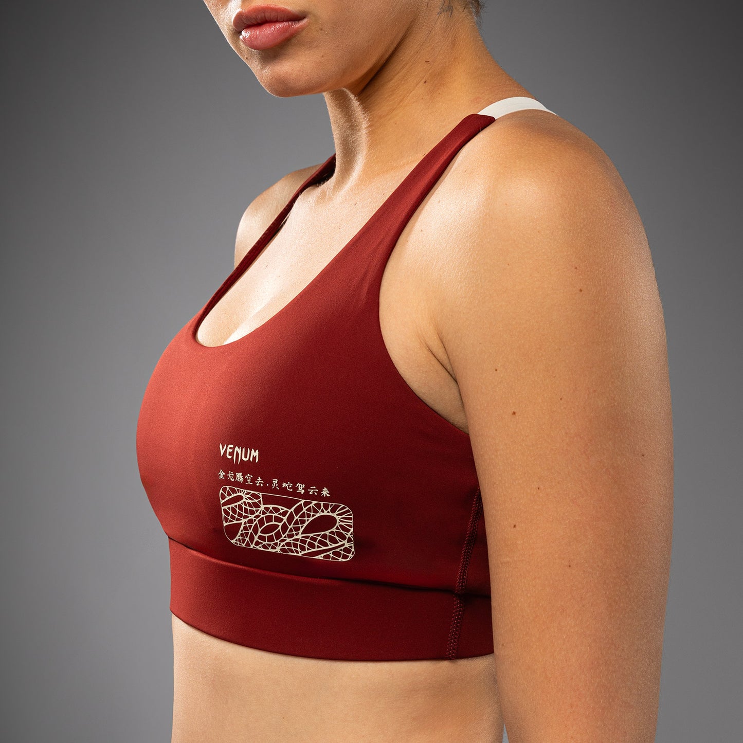 Venum Serpenti Top Deportivo Mujer – Burdeos/Marfil