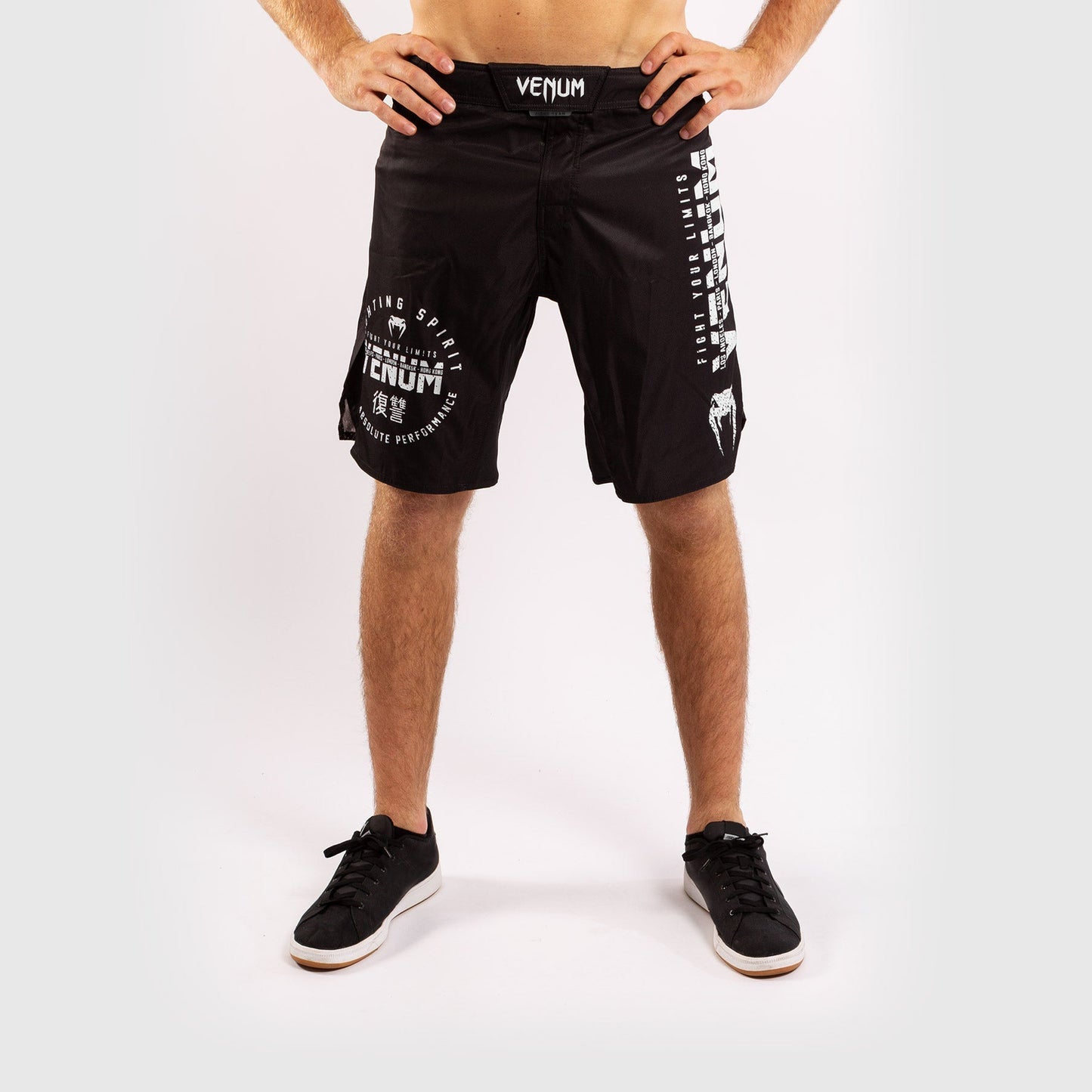 Pantalones MMA Venum Signature - Negro/Blanco