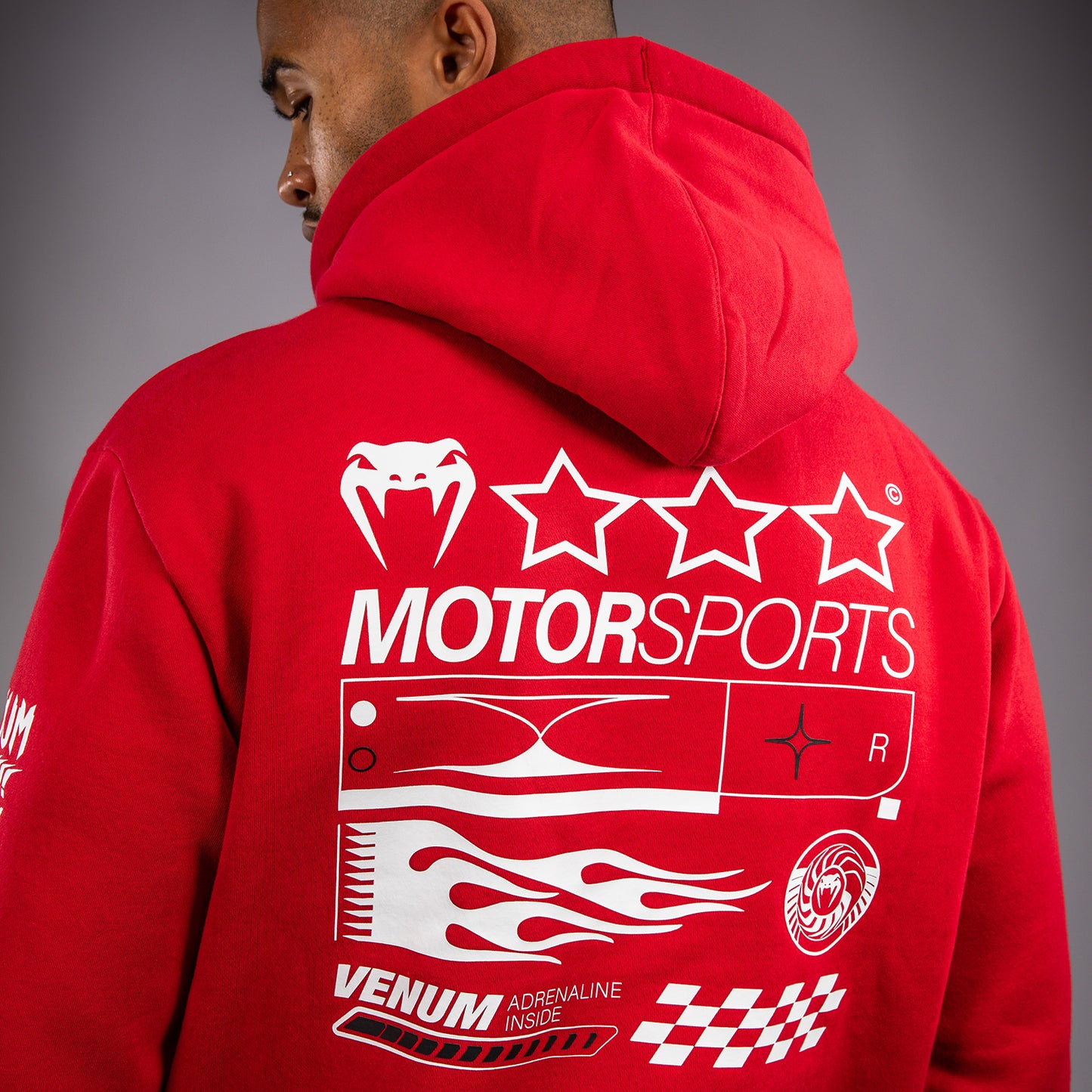 Venum Motorsport Sudadera con Capucha - Rojo Racer