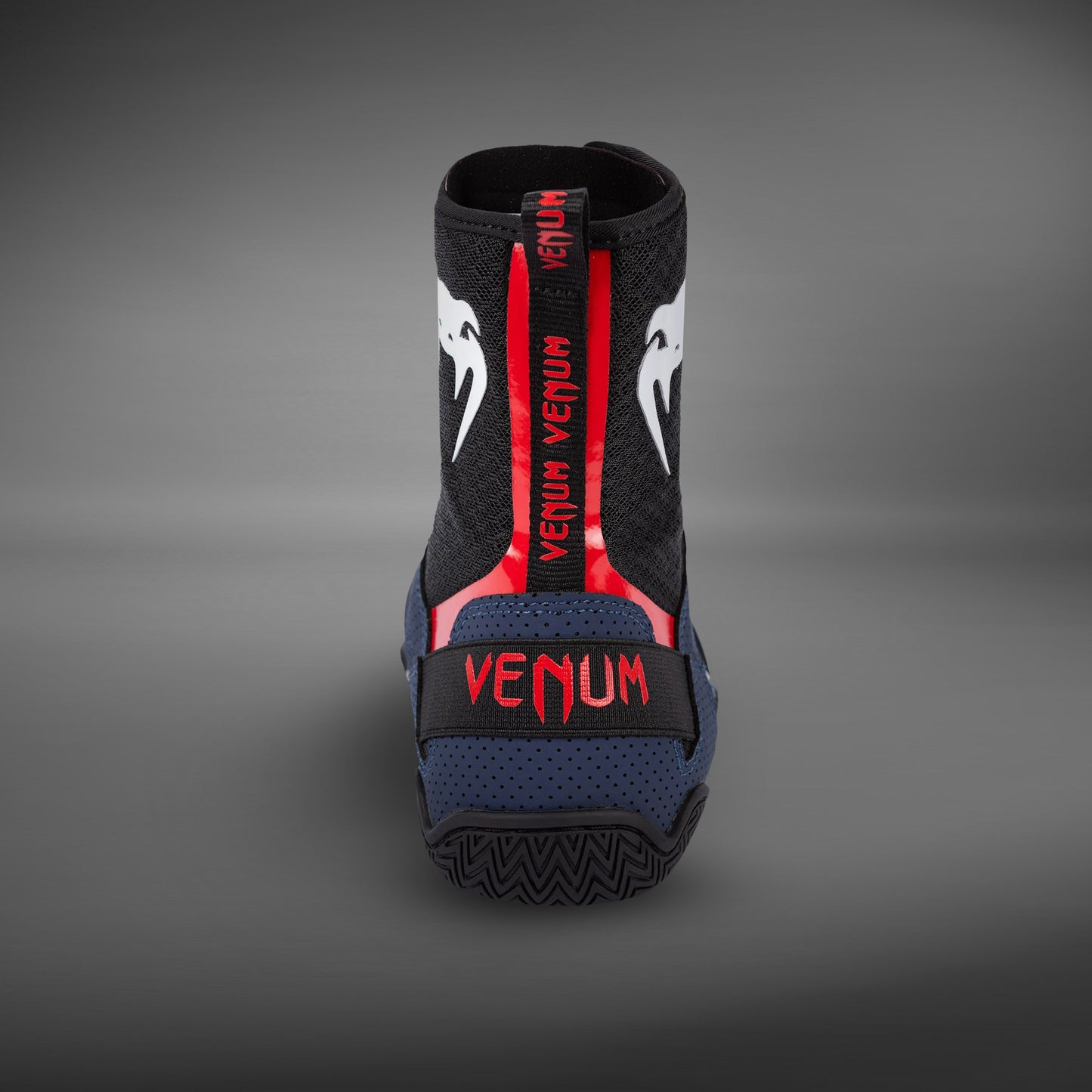 Venum Elite Zapatillas de Boxeo - Azul Marino/Negro/Rojo