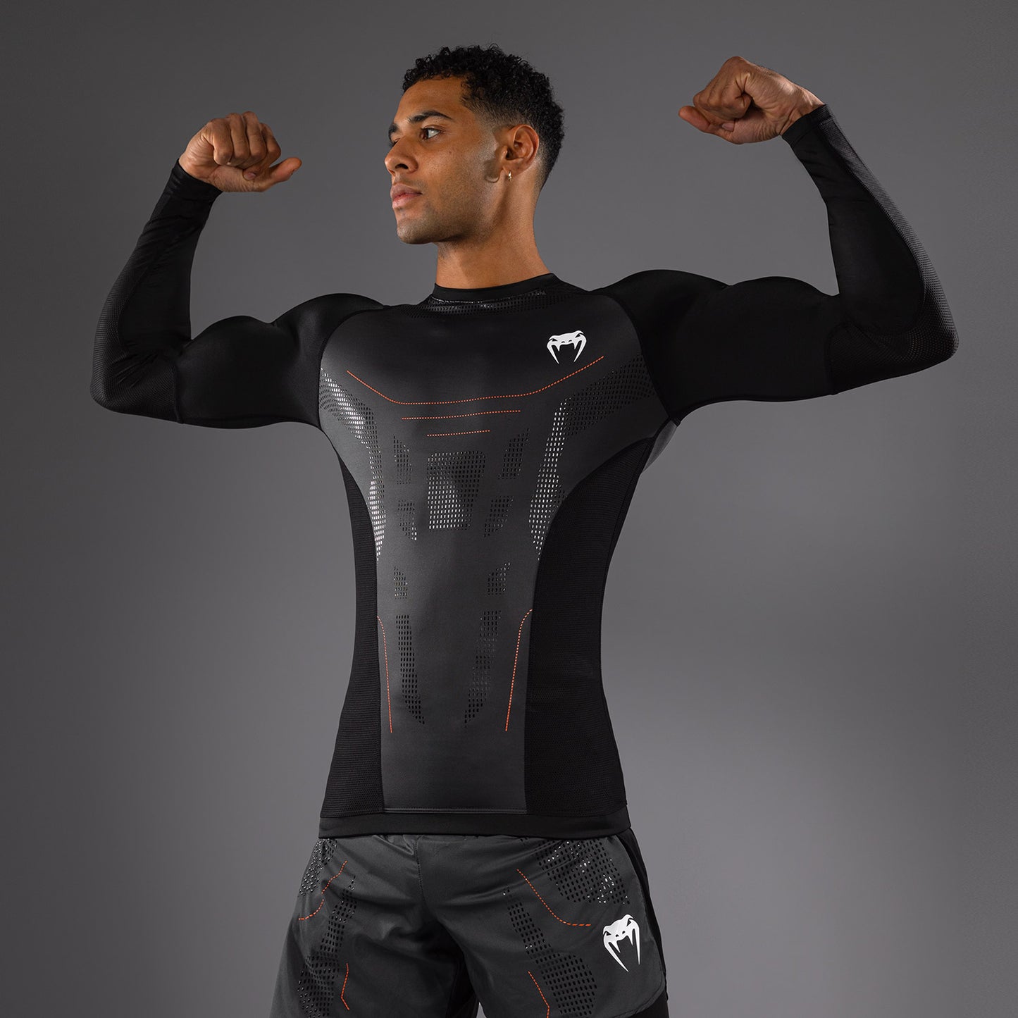 Venum Technical 3.0 Camiseta de Manga Larga Rashguard - Grafito