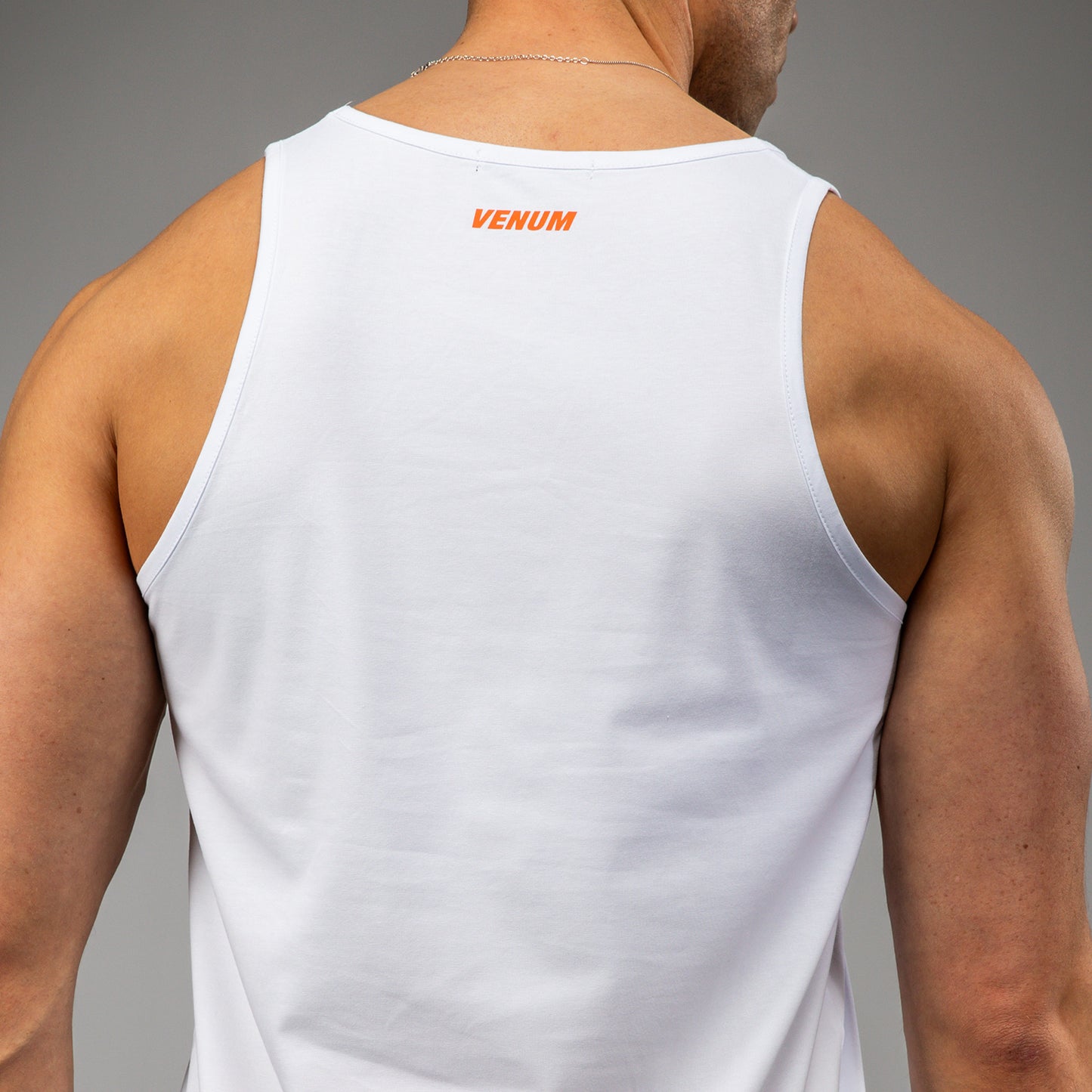 Venum Echo Tank Top - Blanco/Naranja Atardecer