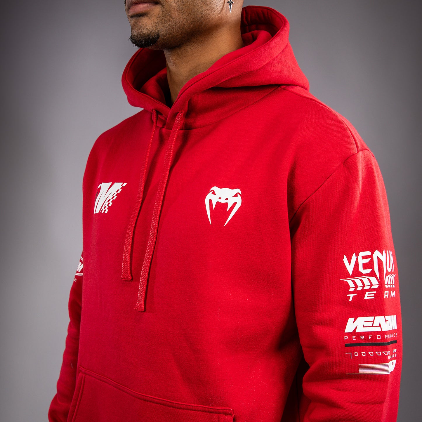 Venum Motorsport Sudadera con Capucha - Rojo Racer