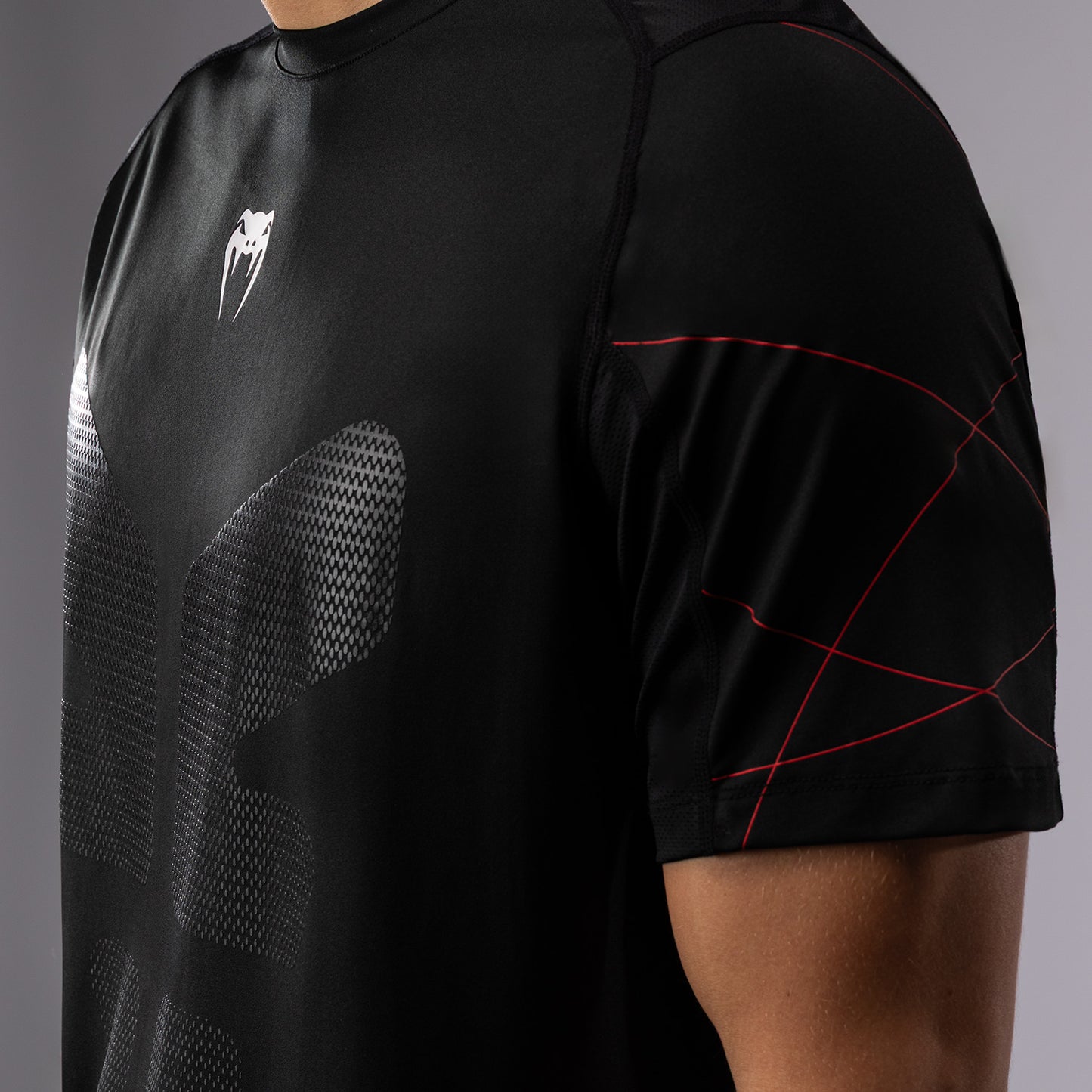 Venum Tactical XT Camiseta Dry Tech Hombre - Negra/Roja Fuego