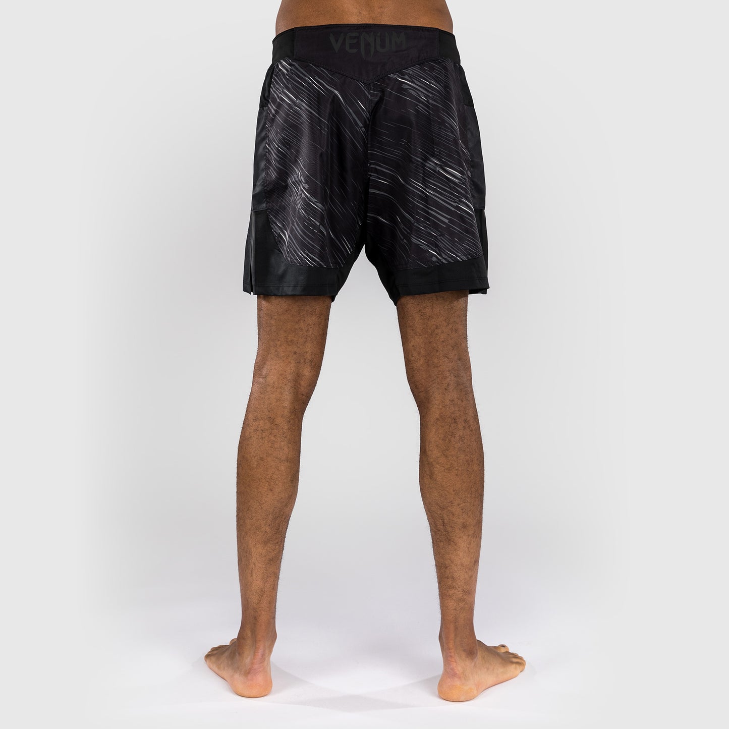 Venum Rapid Pantalones Cortos de Lucha - Negro/Gris Tormenta