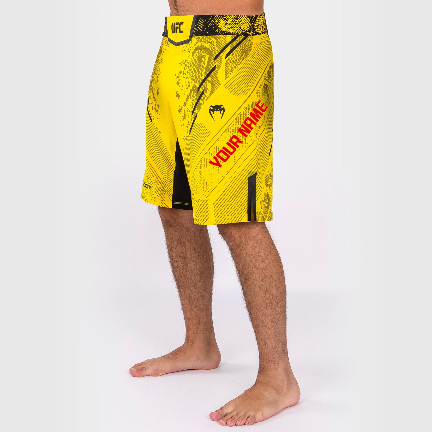 Pantalón Corto Personalizado Corte Largo, Hombre Amarillo