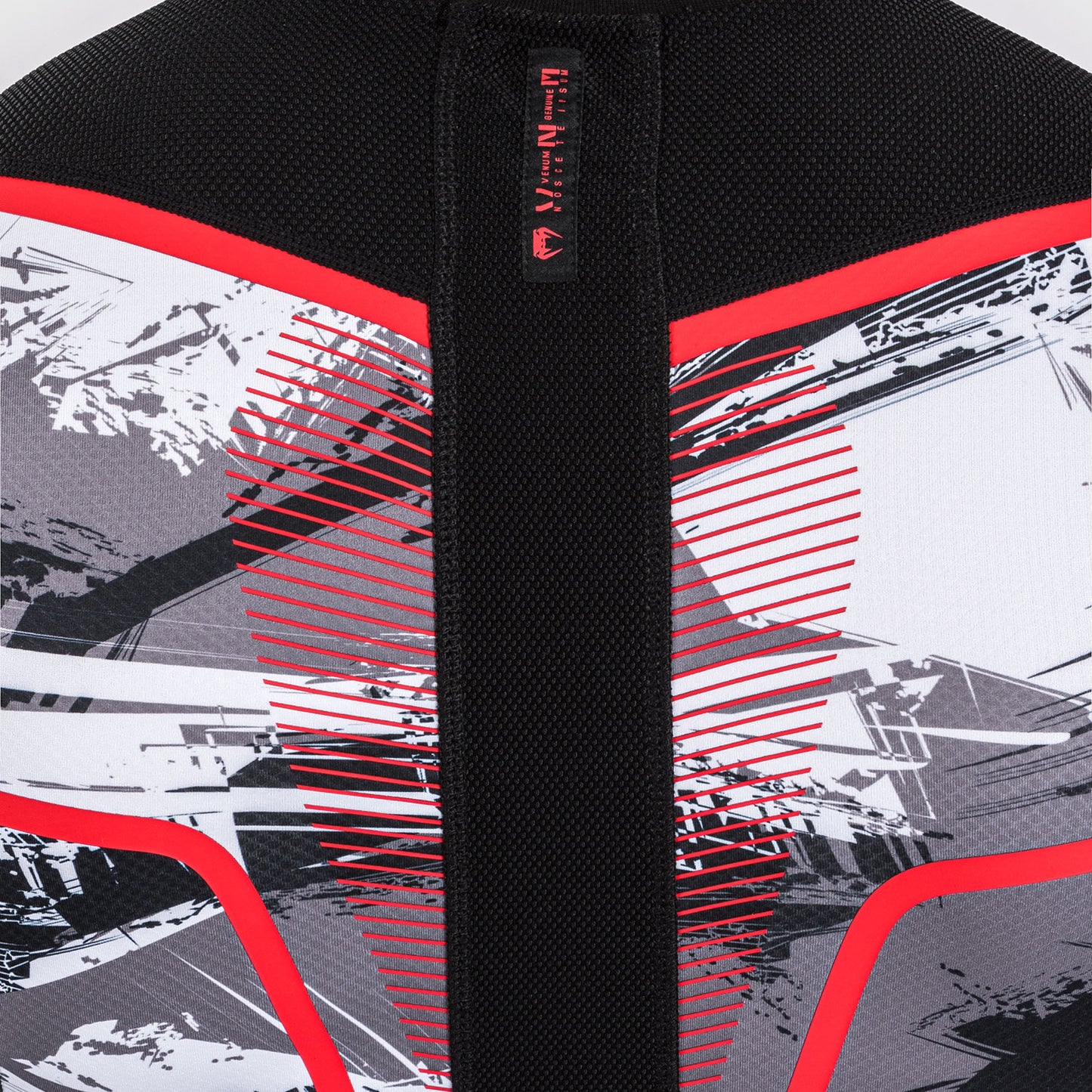 Venum Electron 3.0 Lycra Manga Larga - Gris/Rojo