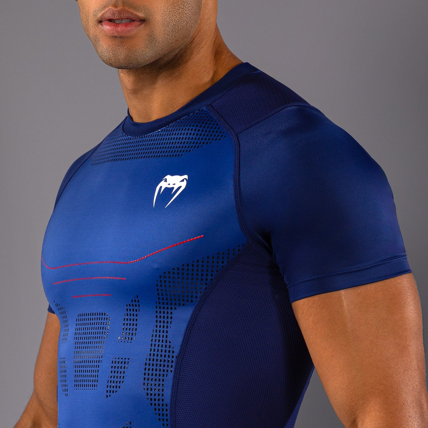 Venum Technical 3.0 Camiseta de Manga Corta Rashguard - Azul Noche