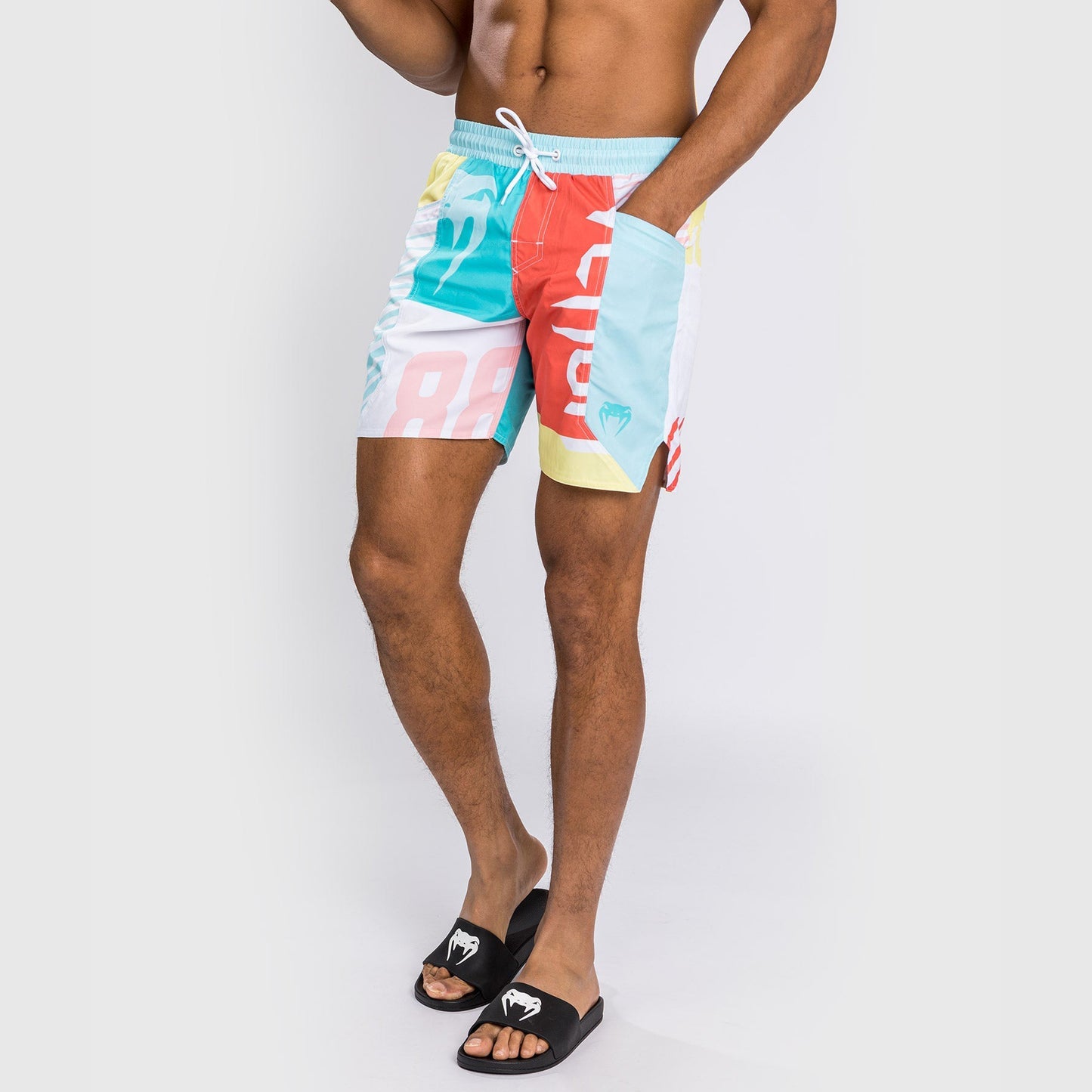Venum Summer 88 Bañador - Azul Clearwater/Rojo Llama