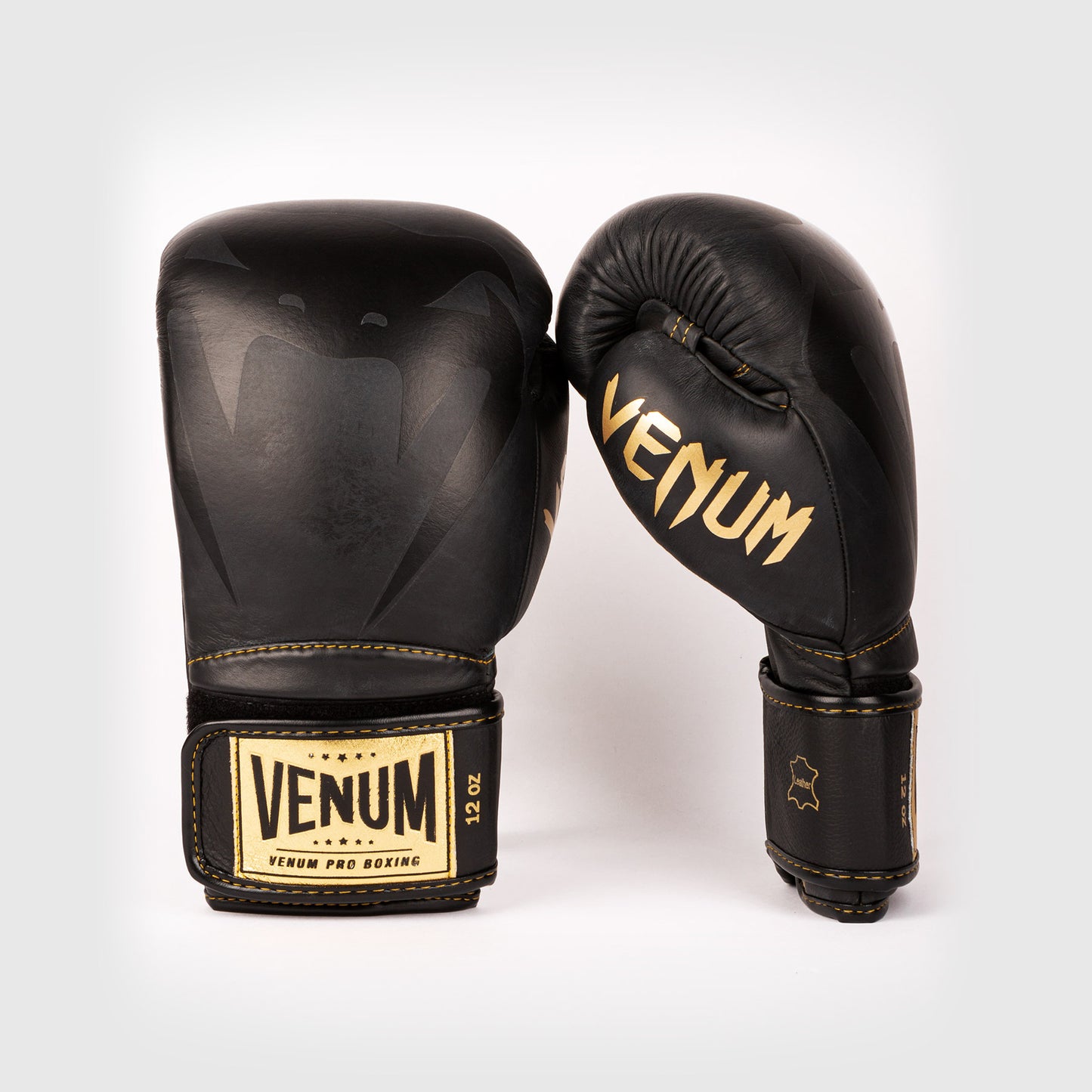 Guantes de Boxeo profesional Venum Giant 2.0 – Velcro - Negro/Negro-Oro