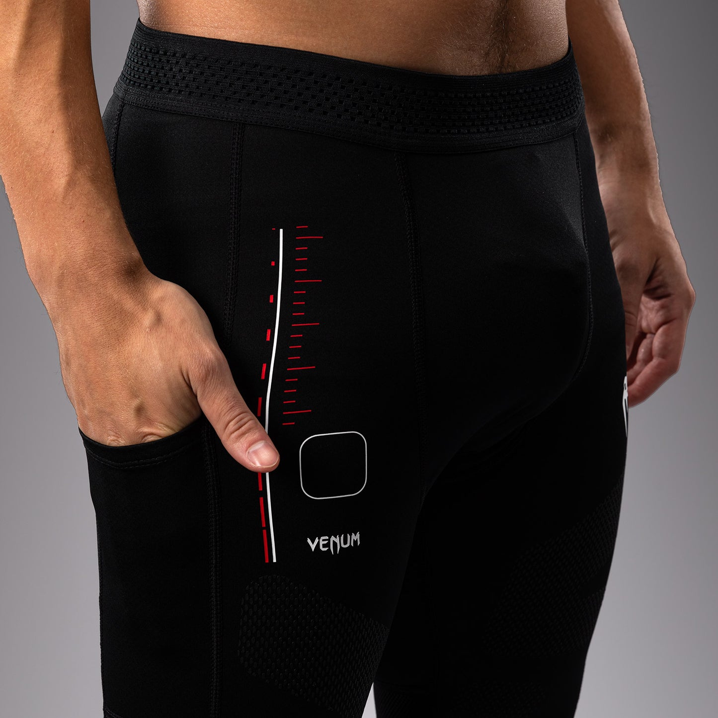 Venum Tactical XT Polainas - Negro/rojo de fuego