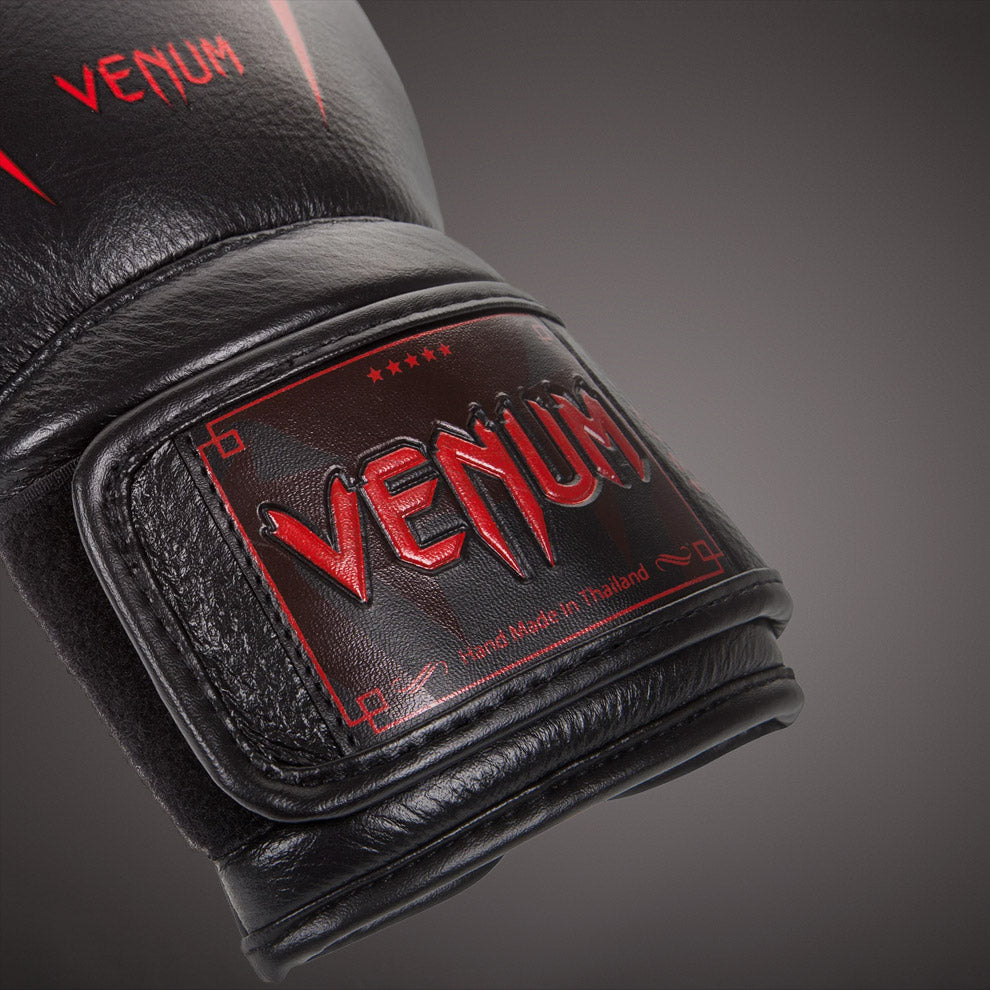 Guantes de Boxeo Venum Giant 3.0 - Cuero Nappa Negro Endiablado