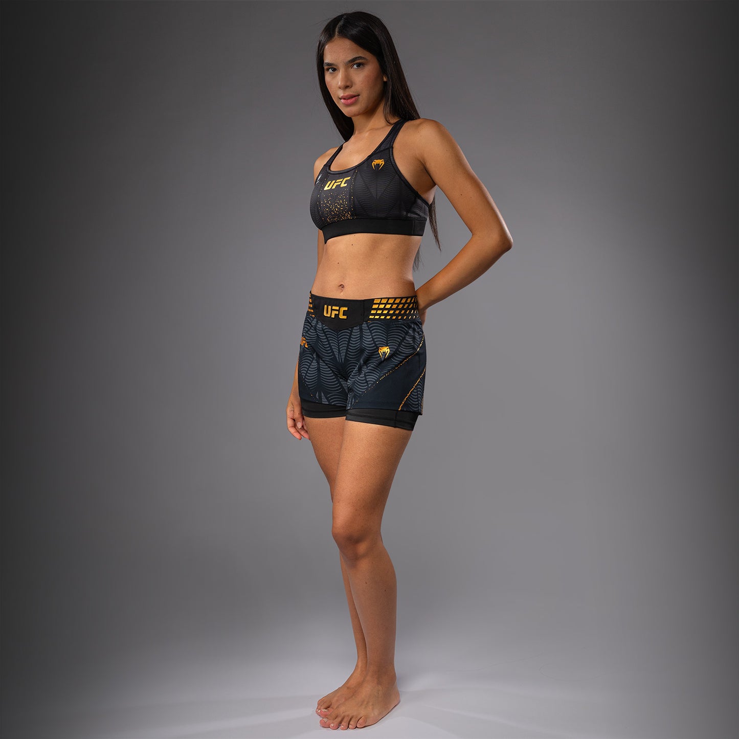 UFC Zenith by Venum Authentic Fight Night Short de pelea ajuste corto Mujer Personalizado - Champion