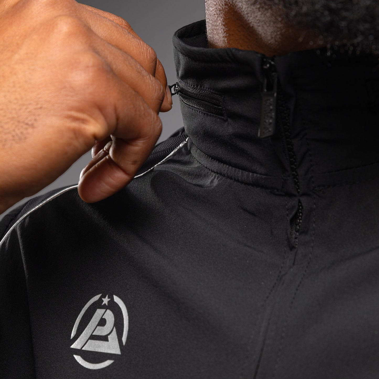 Venum x Polaris Chaqueta de Pista - Negro/Gris Tormenta