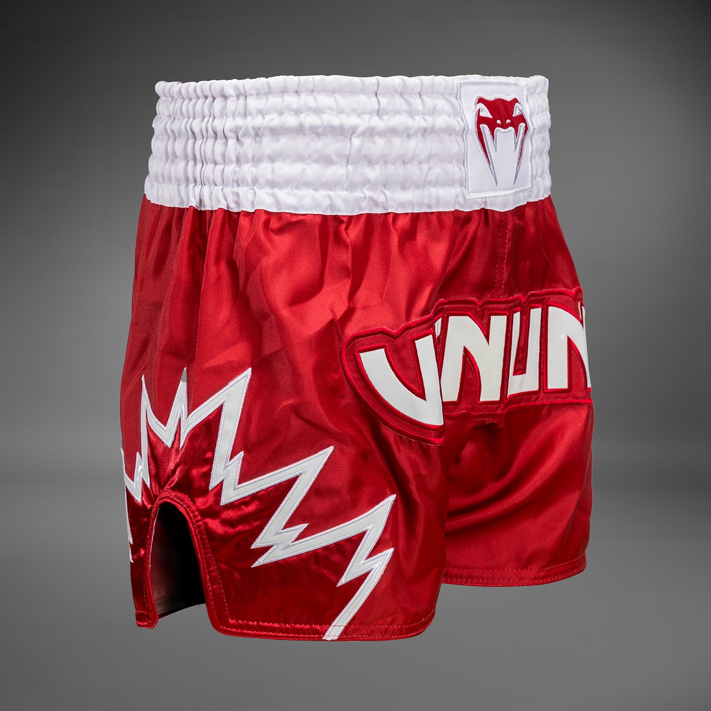 Venum Inferno Pantalones cortos de Muay Thai - Rojo/Blanco
