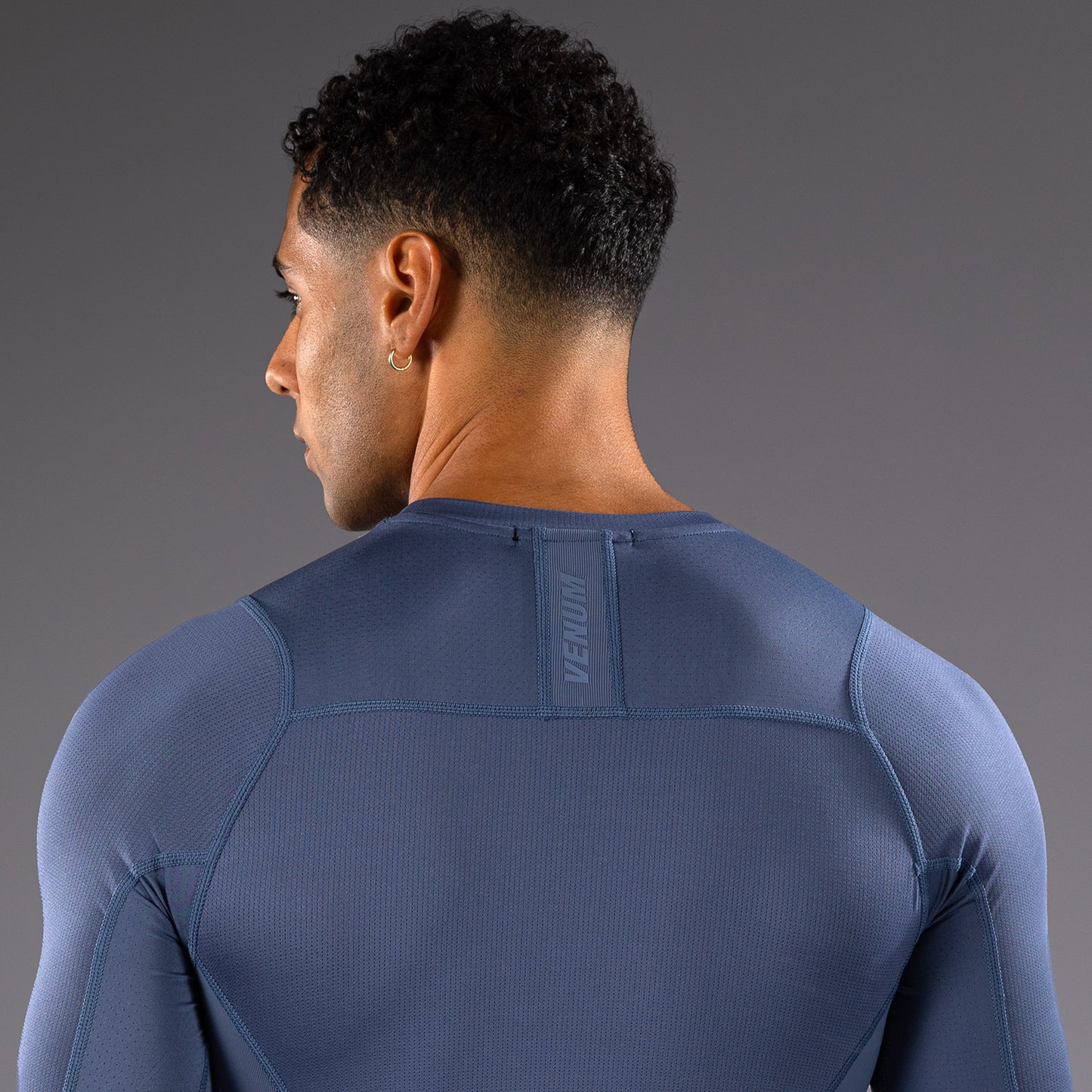 Venum G-Fit Air Rashguard de Manga Larga para Hombre - Azul Niebla