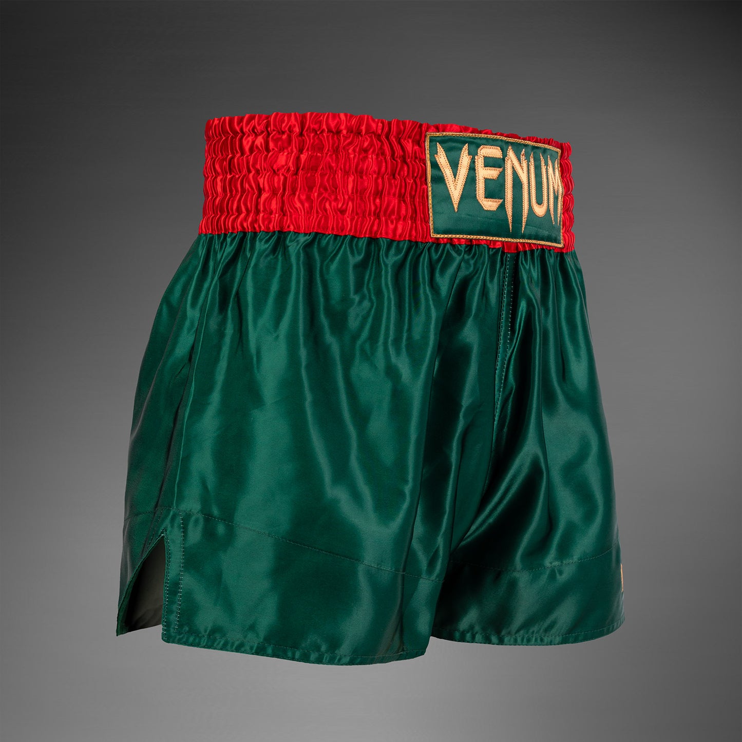 Venum Classic Pantalones Cortos de Muay Thai- Verde Bosque