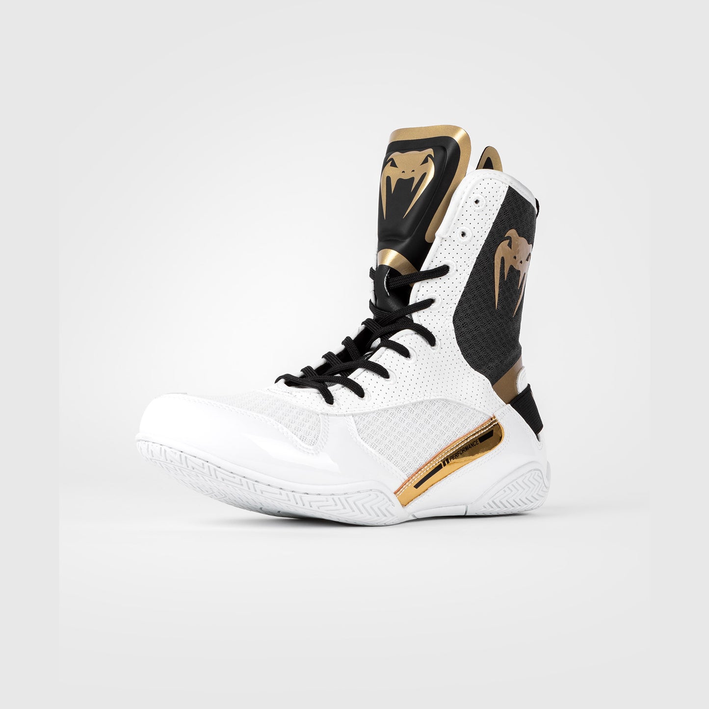 Venum Elite Zapatillas de Boxeo - Blanco/Negro/Oro