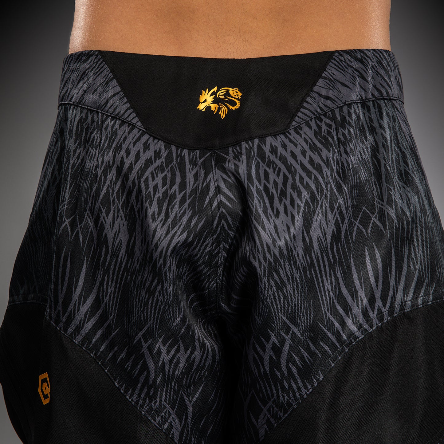 Venum x Chimaev Pantalones Cortos de Combate - Negro/Gris