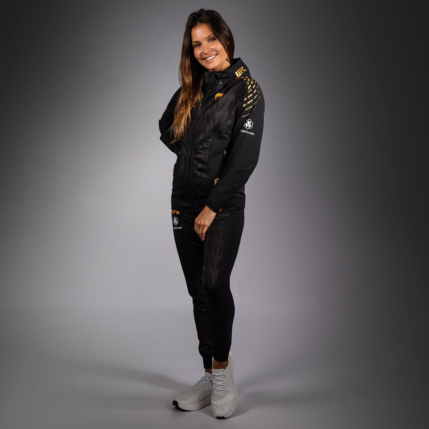 UFC Zenith by Venum Authentic Fight Night Sudadera de walkout Mujer Personalizado - Champion