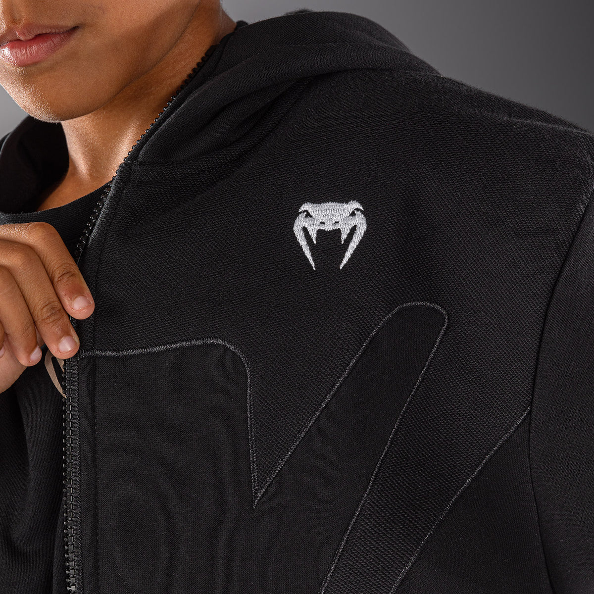 Venum Attack Fleece & Weave Chaqueta de chándal para niño - Negro