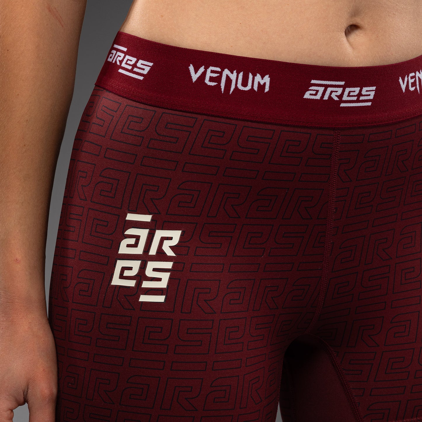 Venum x Ares Pantalones Vale Tudo para Mujer - Burdeos