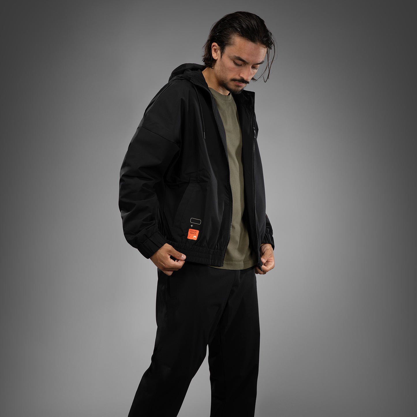 Venum Eclipse Chaqueta Track – Negro/Marfil