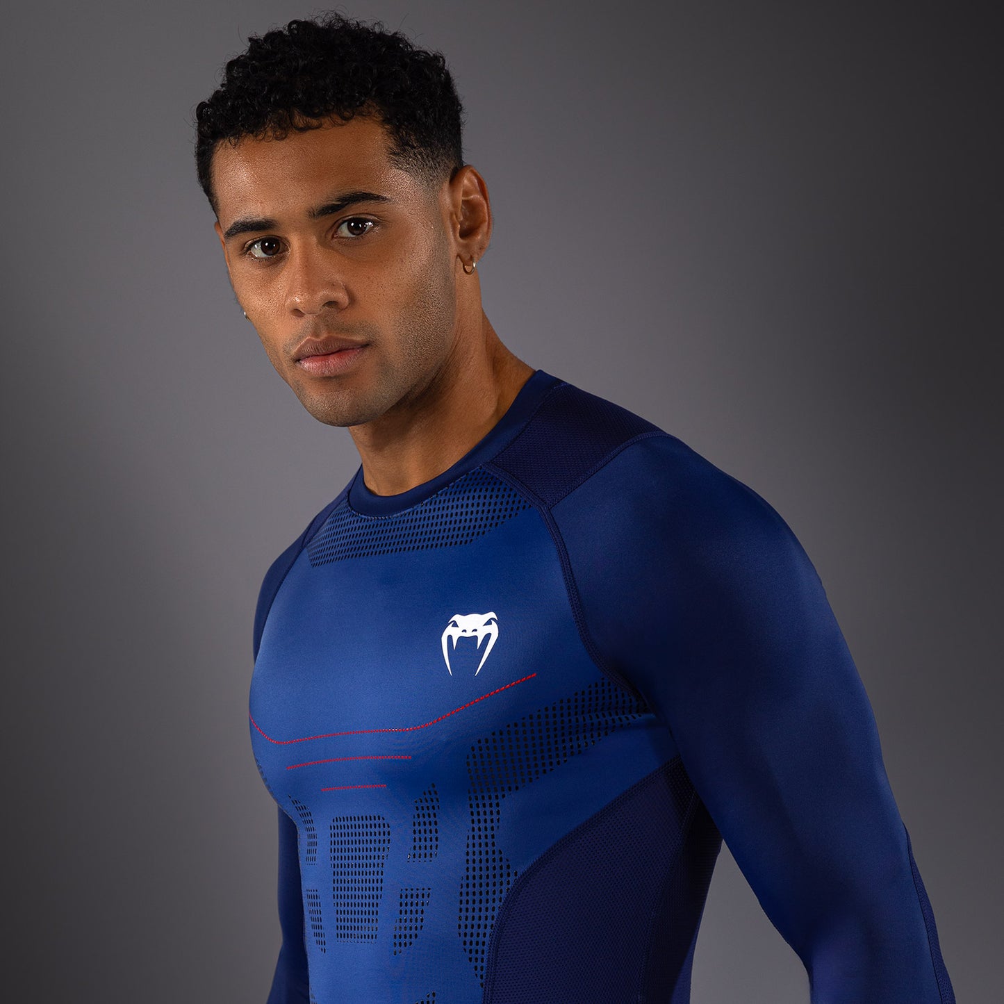 Venum Technical 3.0 Camiseta de Manga Larga Rashguard - Azul Noche