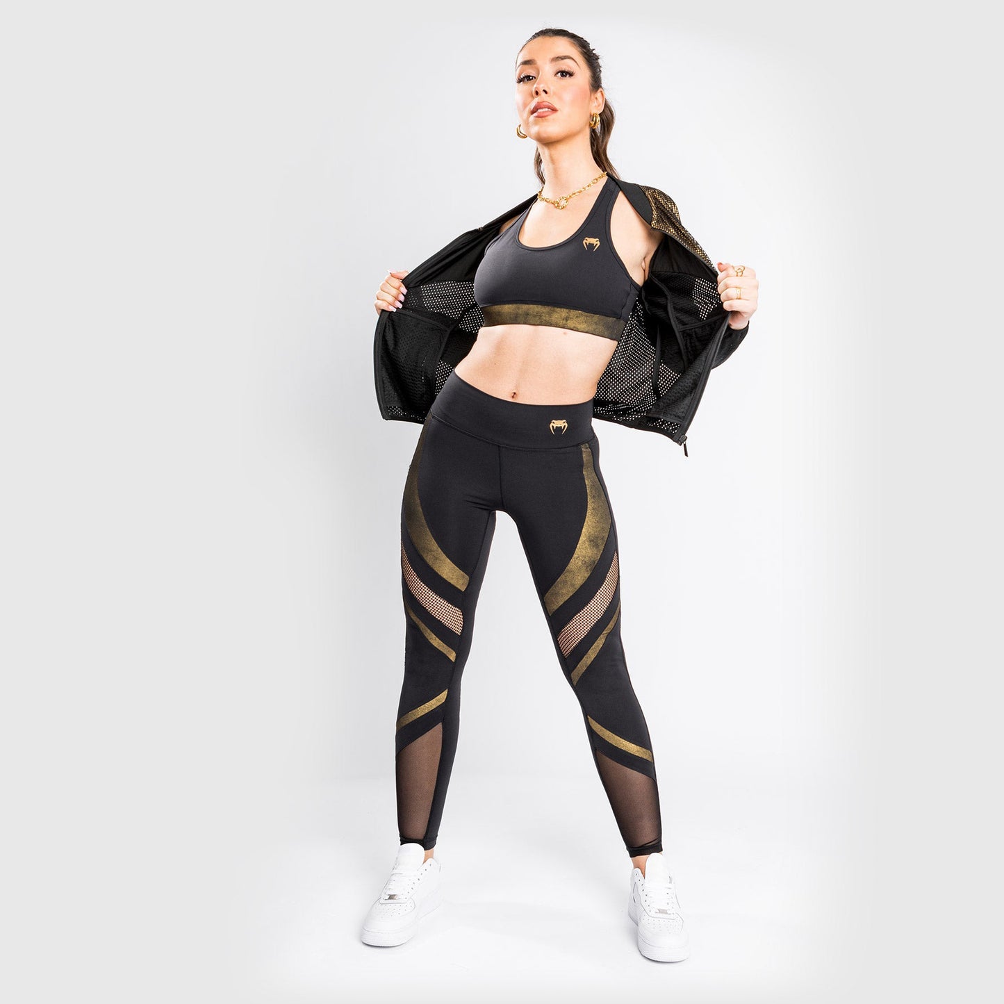 Leggings Venum Lightning 7/8 - Negro/Dorado