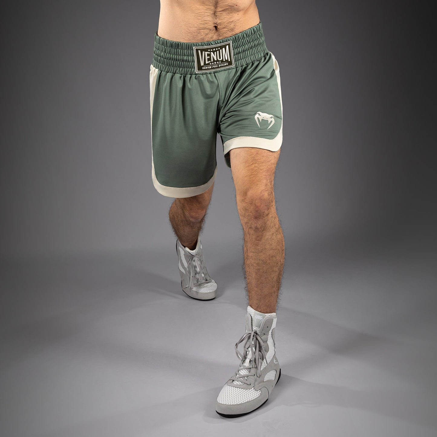 Venum Classic Short de Boxeo - Verde Agua/Marfil