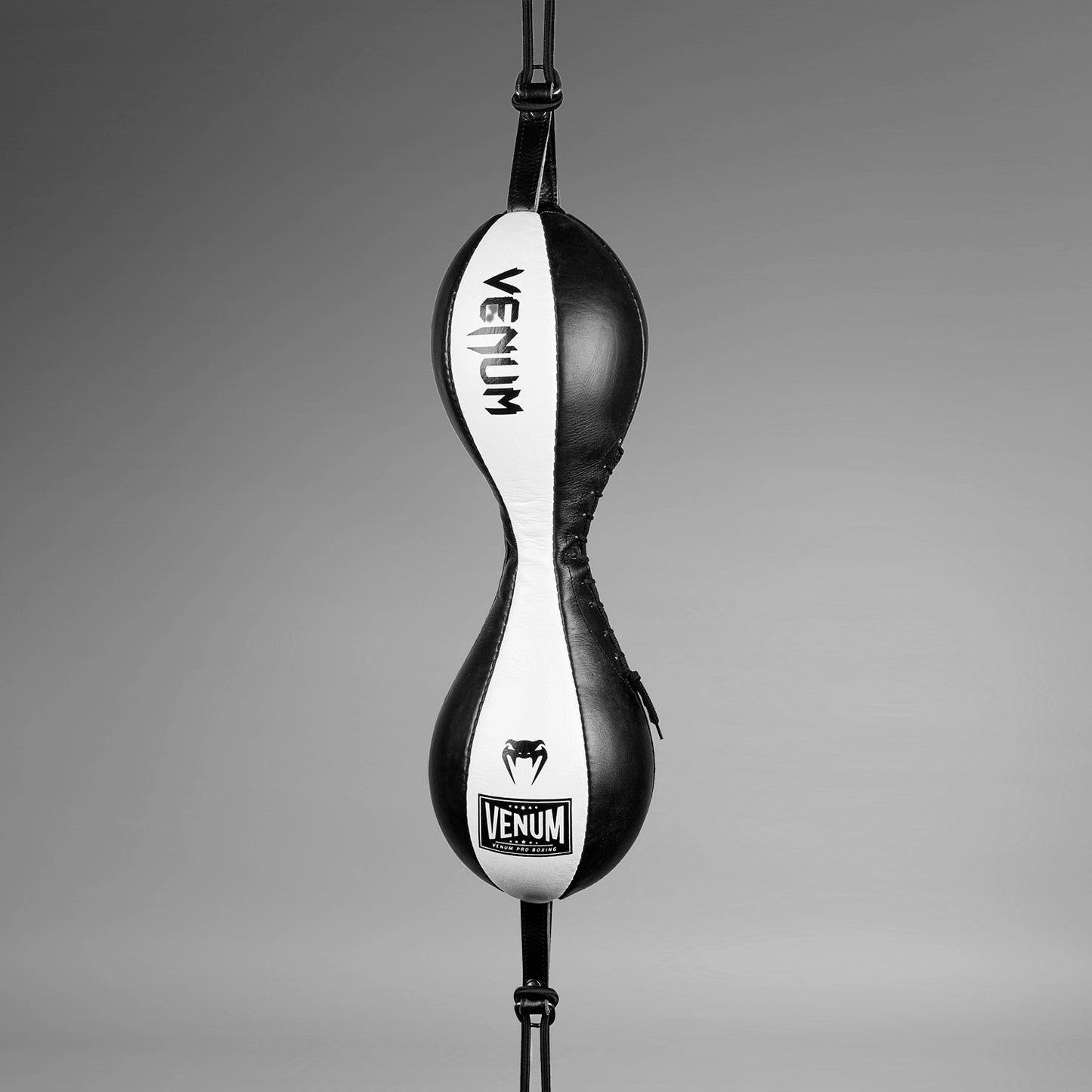 Pera de Boxeo doble agarre Venum Hurricane - Negro/Blanco
