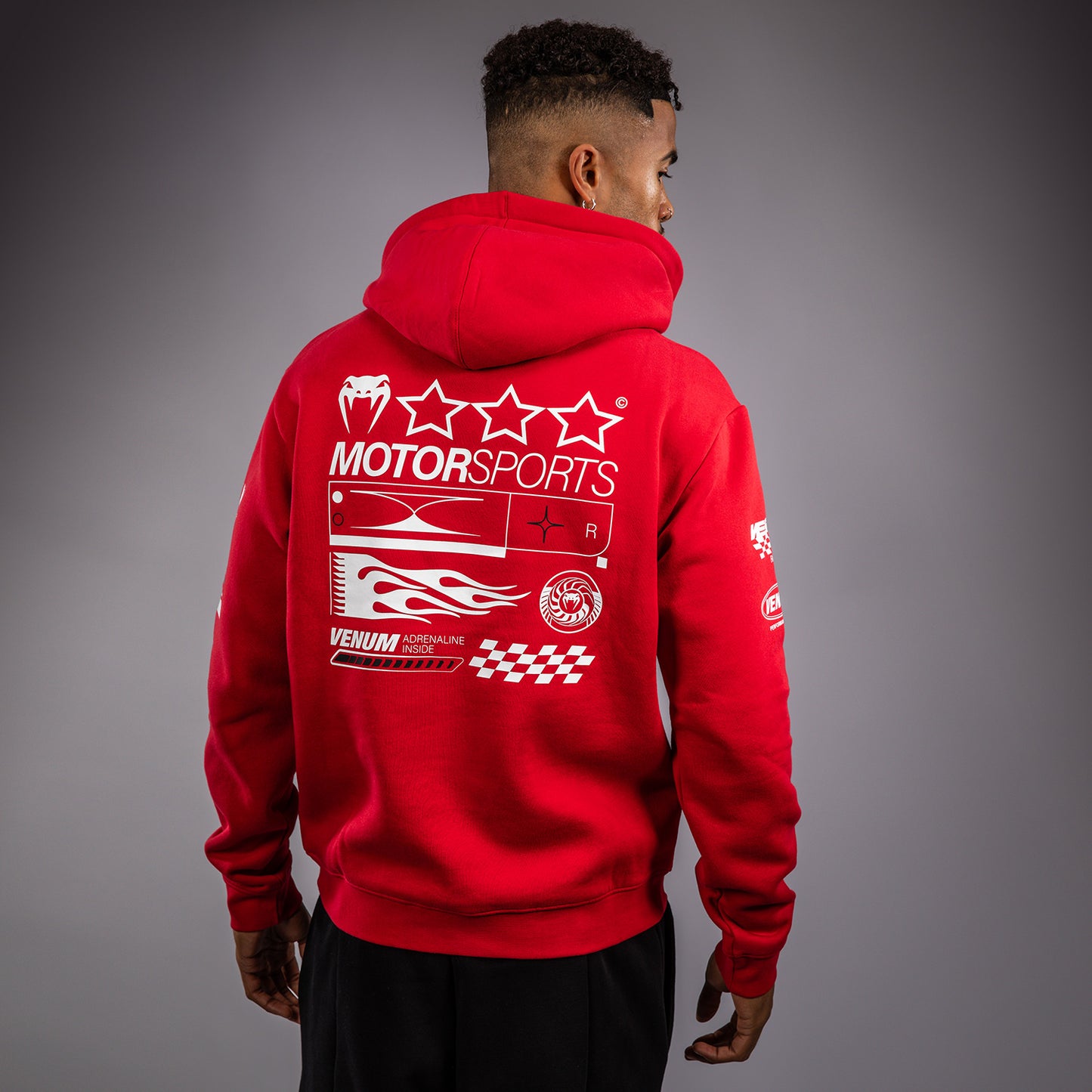 Venum Motorsport Sudadera con Capucha - Rojo Racer