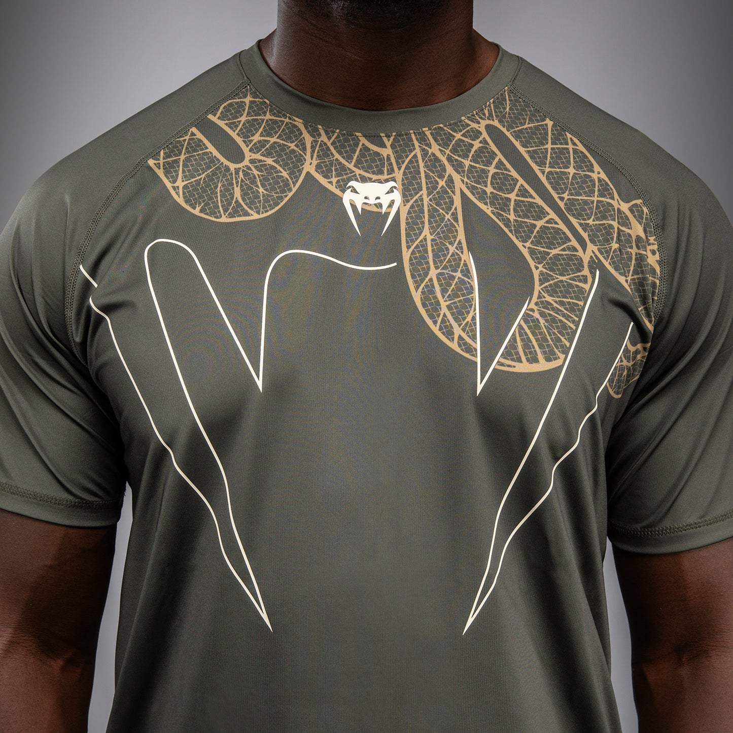 Venum Serpenti Dry Tech Camiseta – Caqui/Bronce/Marfil