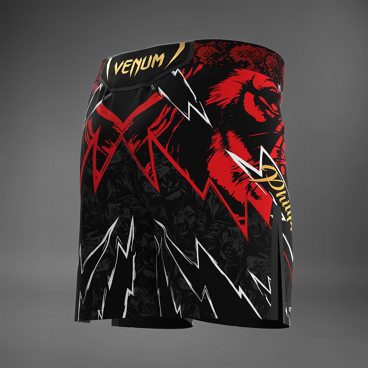 UFC Unrivaled by Venum Jon Jones Pantalones Cortos de Lucha para Hombres - Rojo