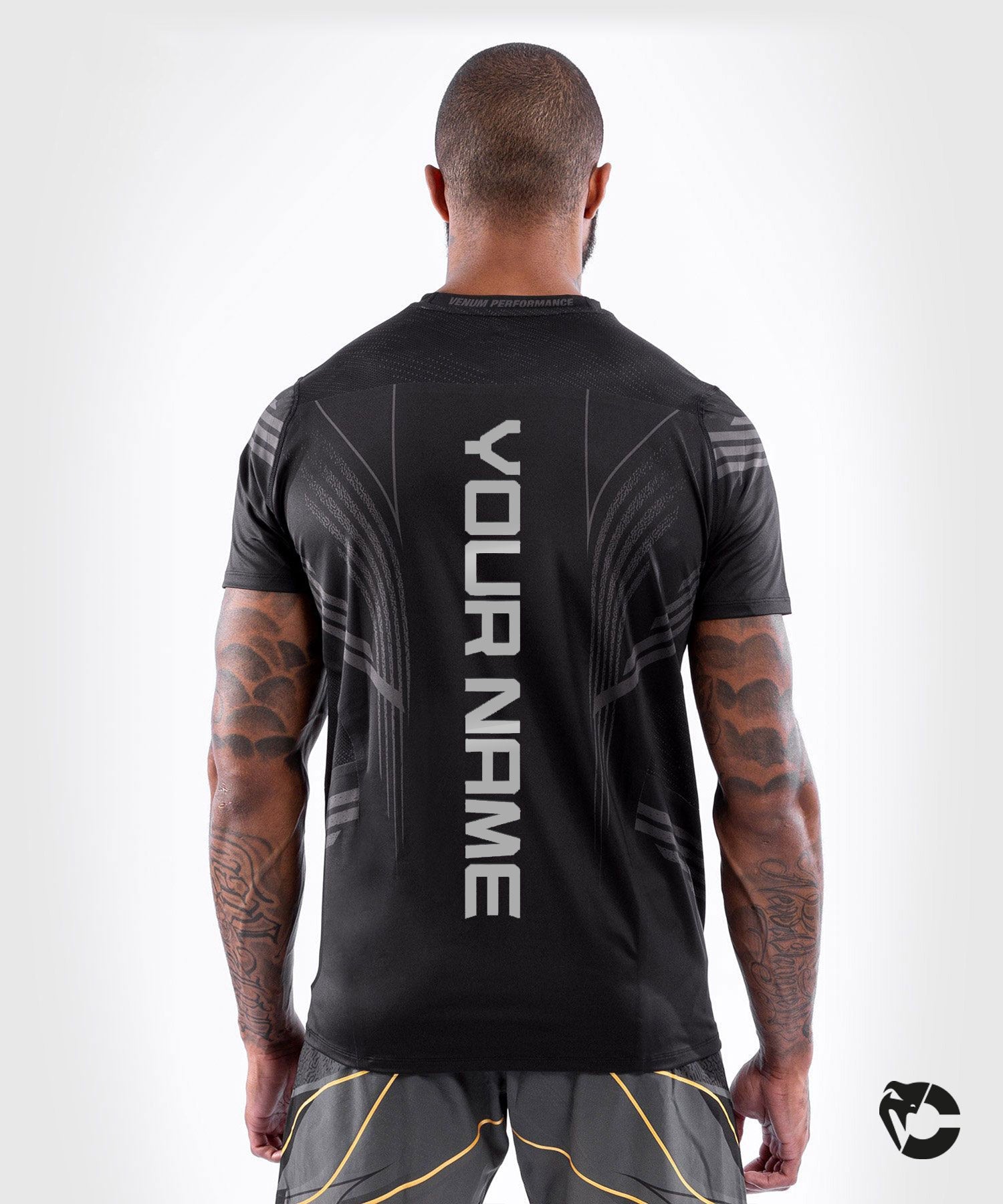 Camiseta Técnica Para Hombre Personalizada UFC Venum Authentic Fight Night  - Negro