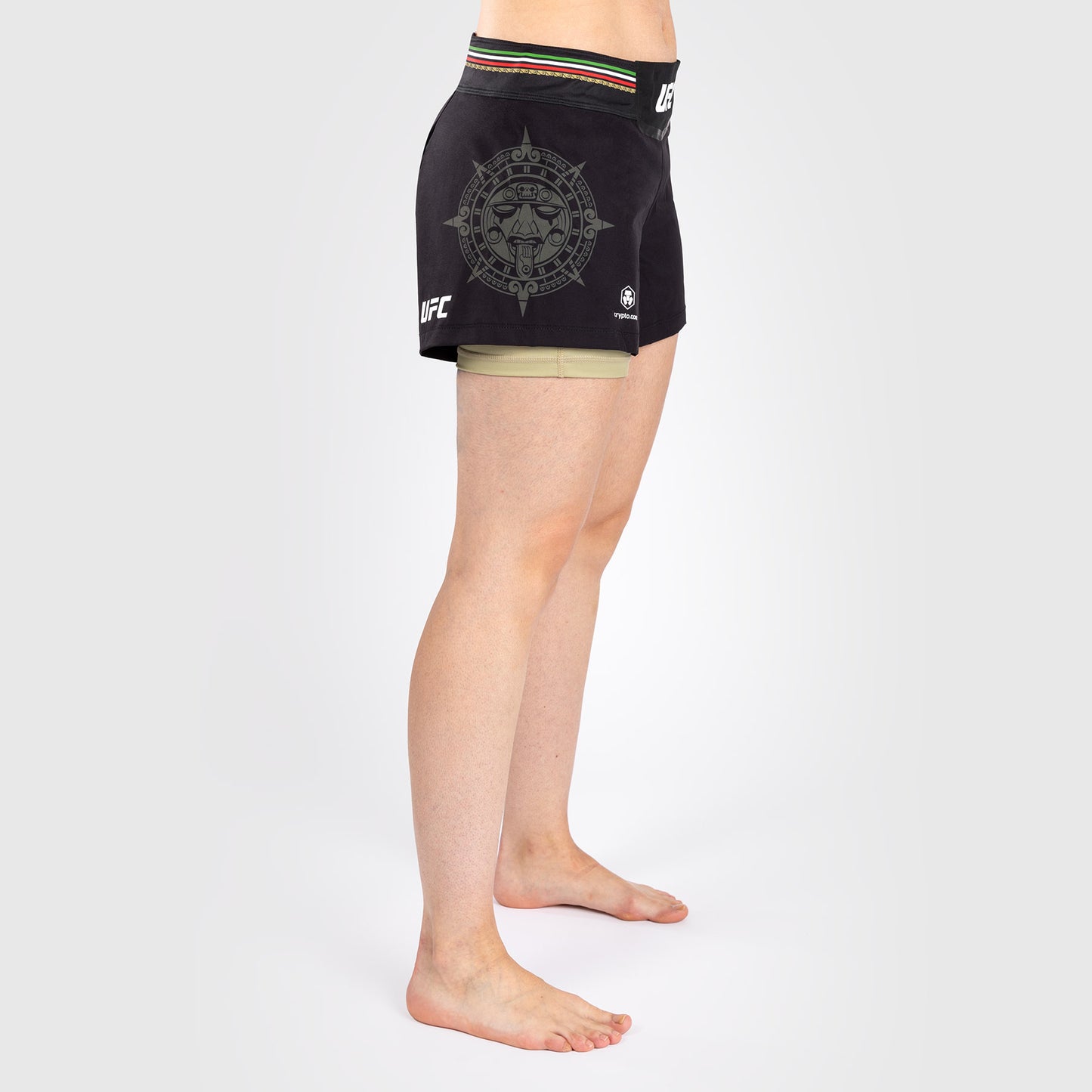 Noche UFC by Venum Authentic Fight Night Shorts de combate para mujer - Negro