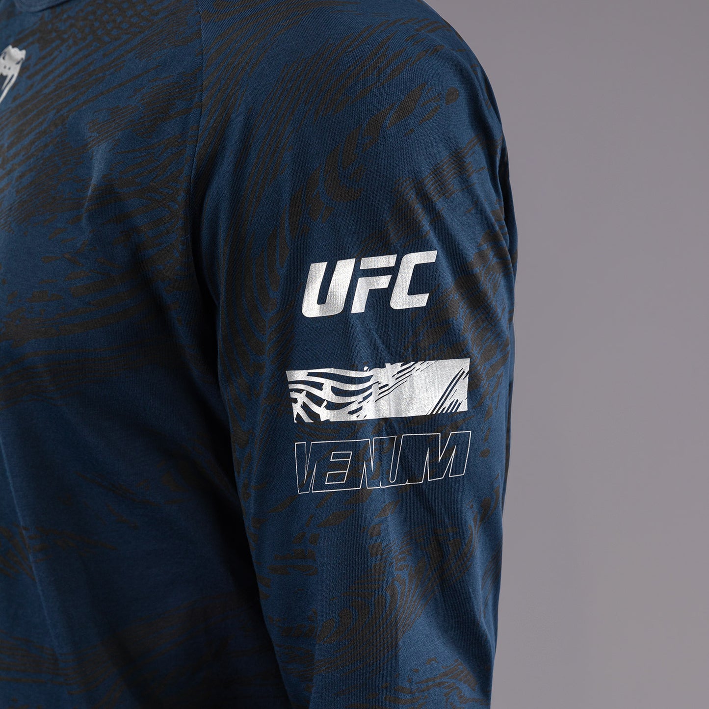 UFC Fusion by Venum Fight Week Camiseta de Manga Larga para Hombre - Azul oceánico