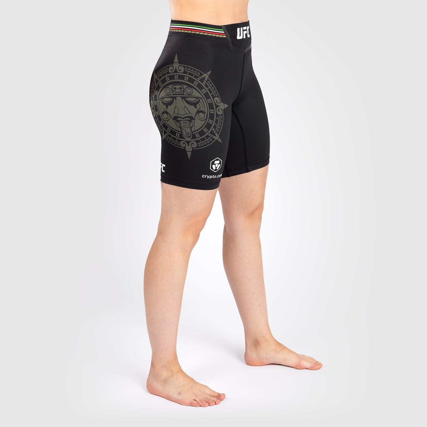 Noche UFC by Venum Authentic Fight Night Shorts Vale Tudo para Mujer - Corte Largo - Negro