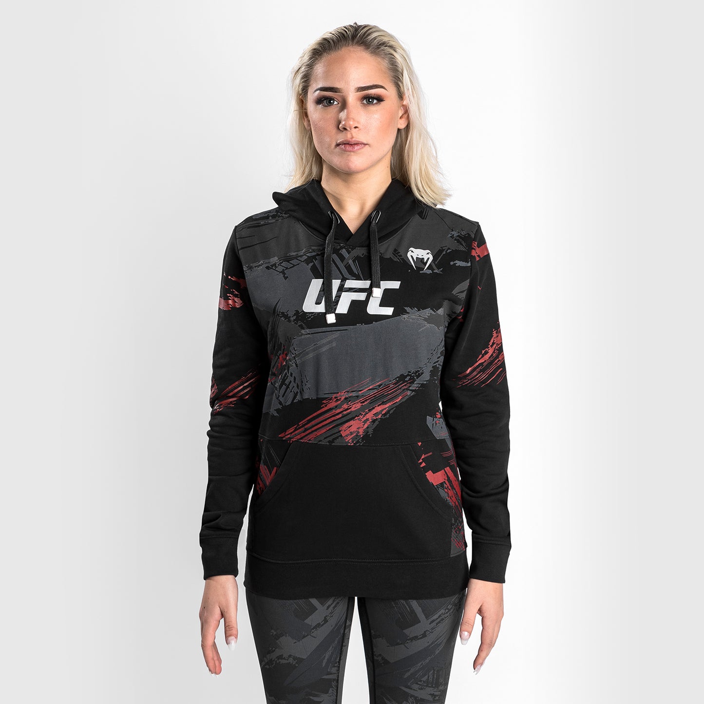 Sudadera con capucha UFC Venum Authentic Fight Week 2.0 - Para mujer - Negro