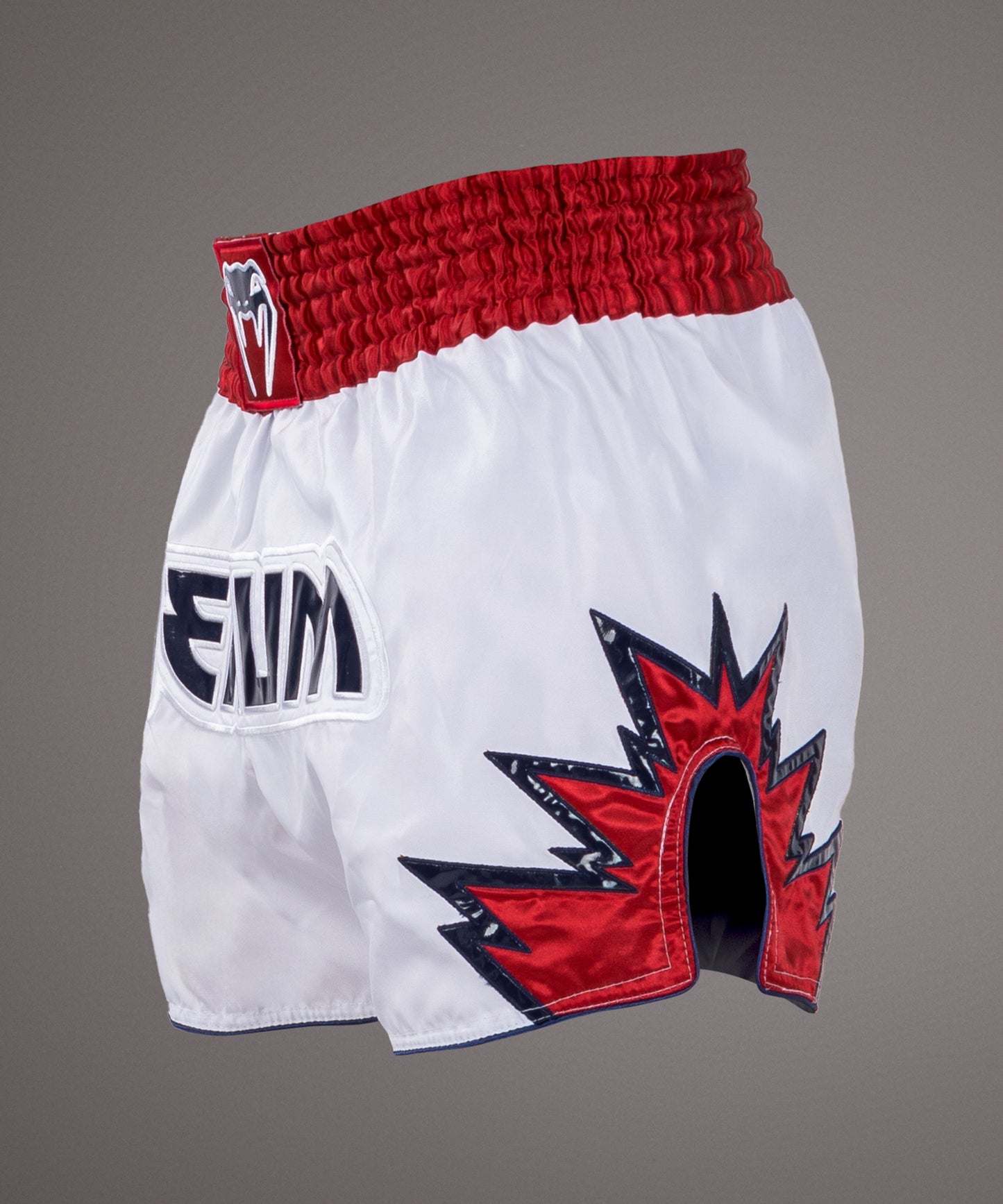 Venum Inferno Pantalones cortos de Muay Thai - Blanco/Rojo
