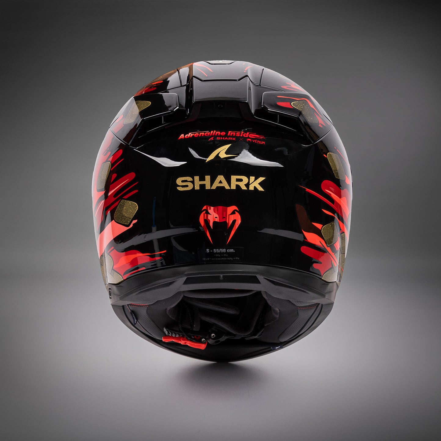 Casco de moto Venum x Shark SKWAL i3 - Rojo/Dorado
