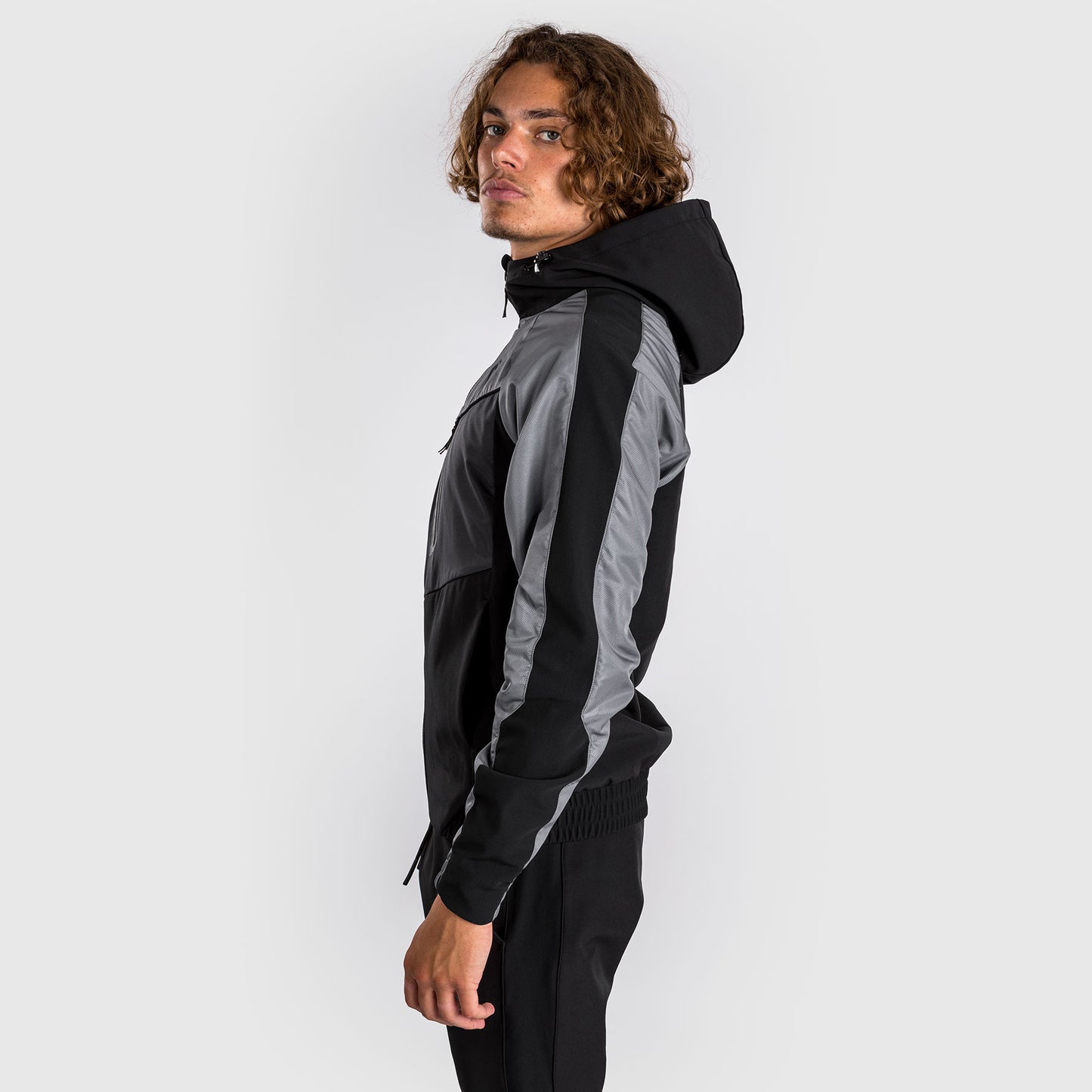 Venum Laser 3.0 Track Jacket - Negro/Gris